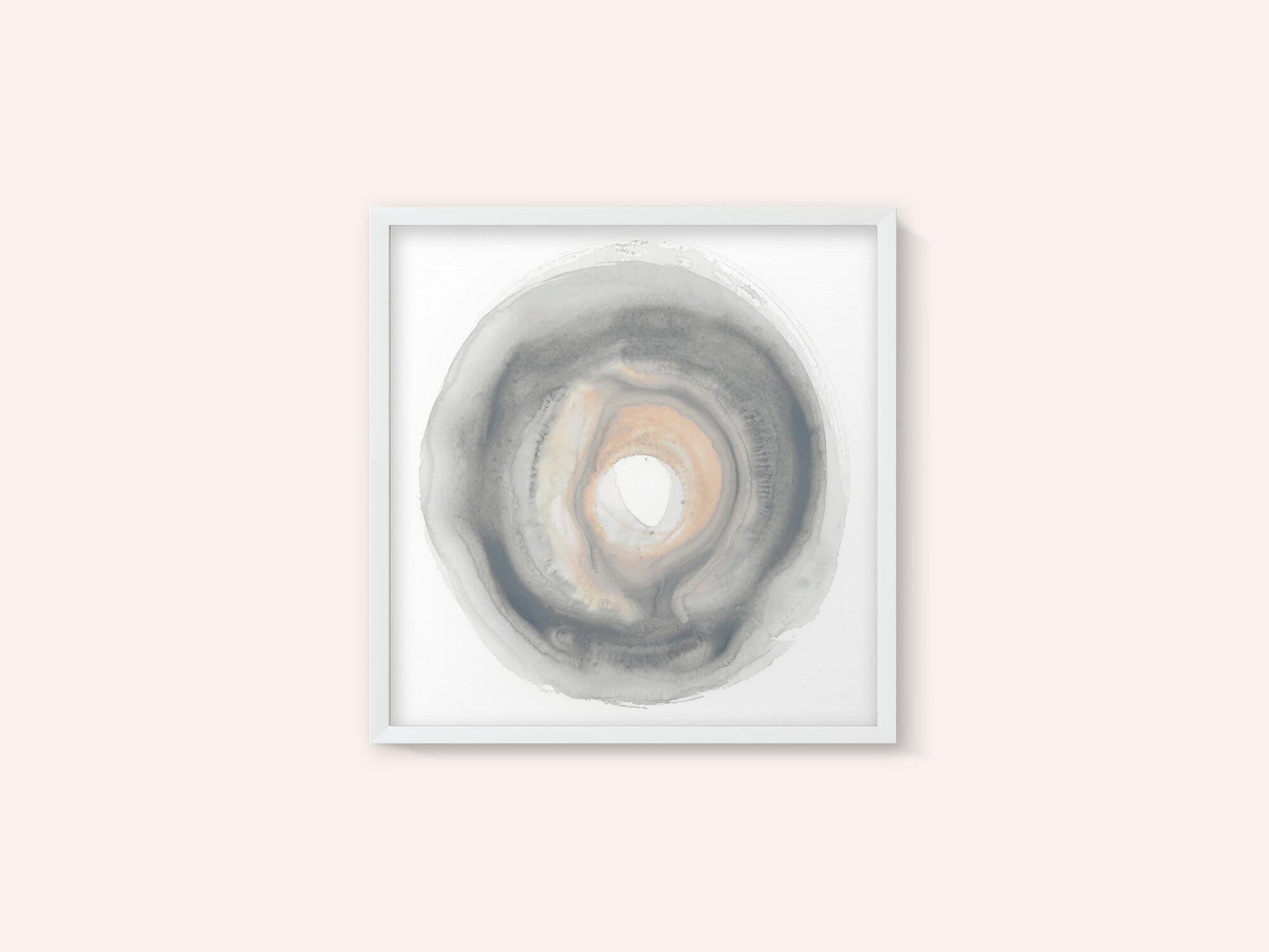 Calm Circles with Muted Gray and Beige Tones