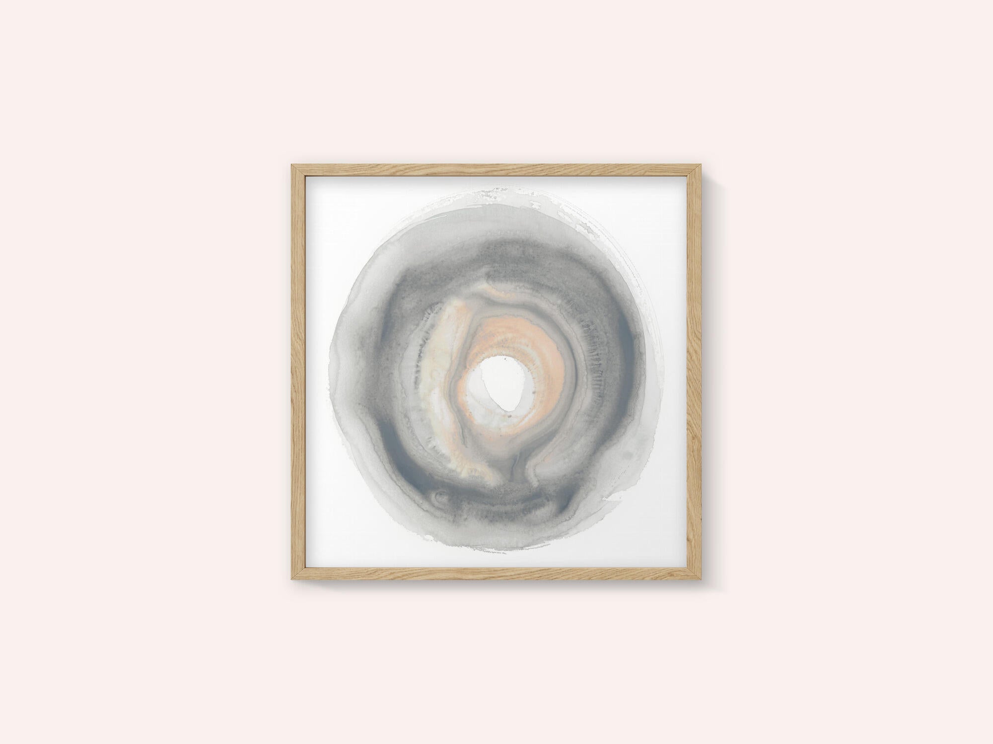 Calm Circles with Muted Gray and Beige Tones
