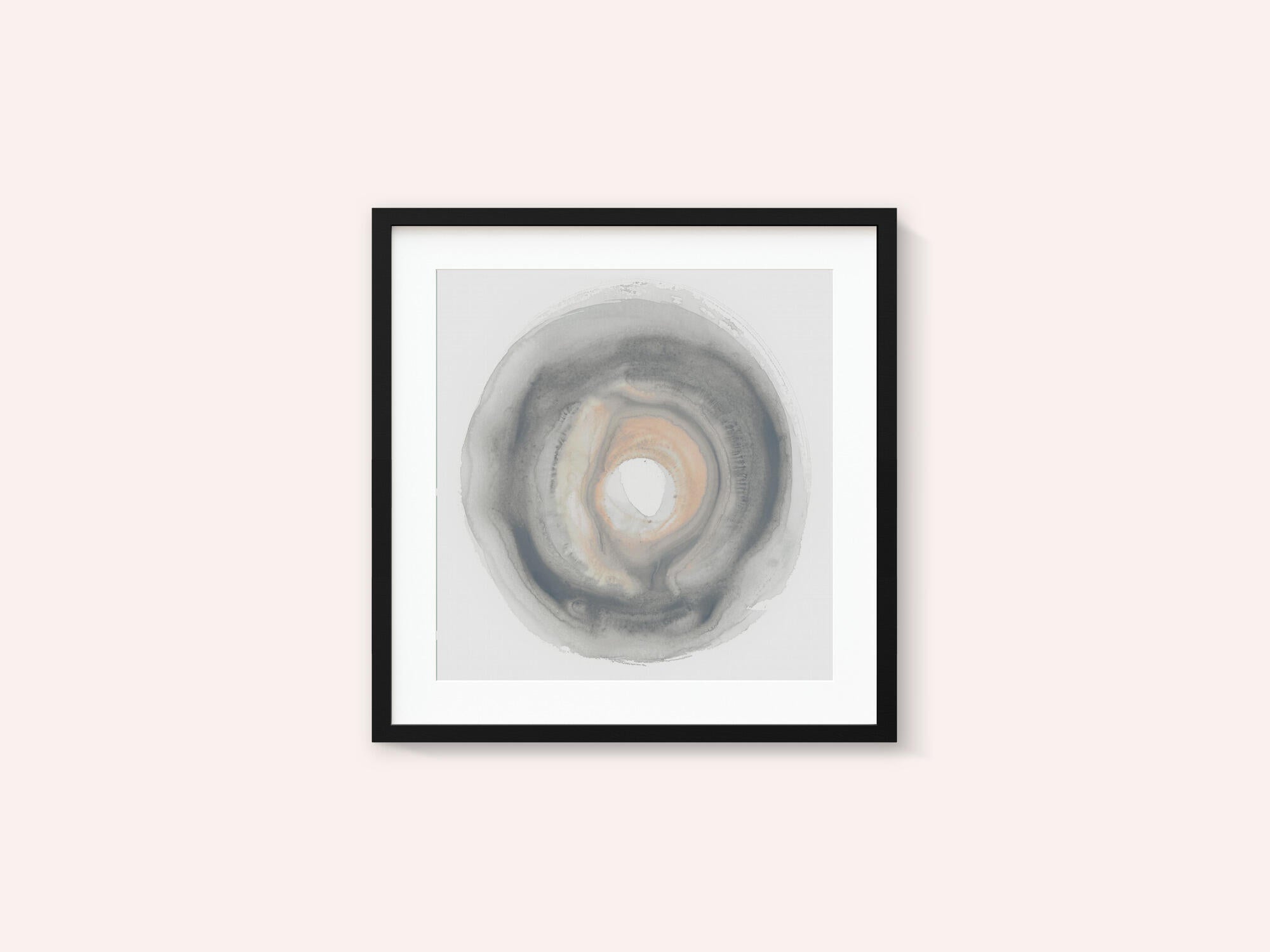 Calm Circles with Muted Gray and Beige Tones