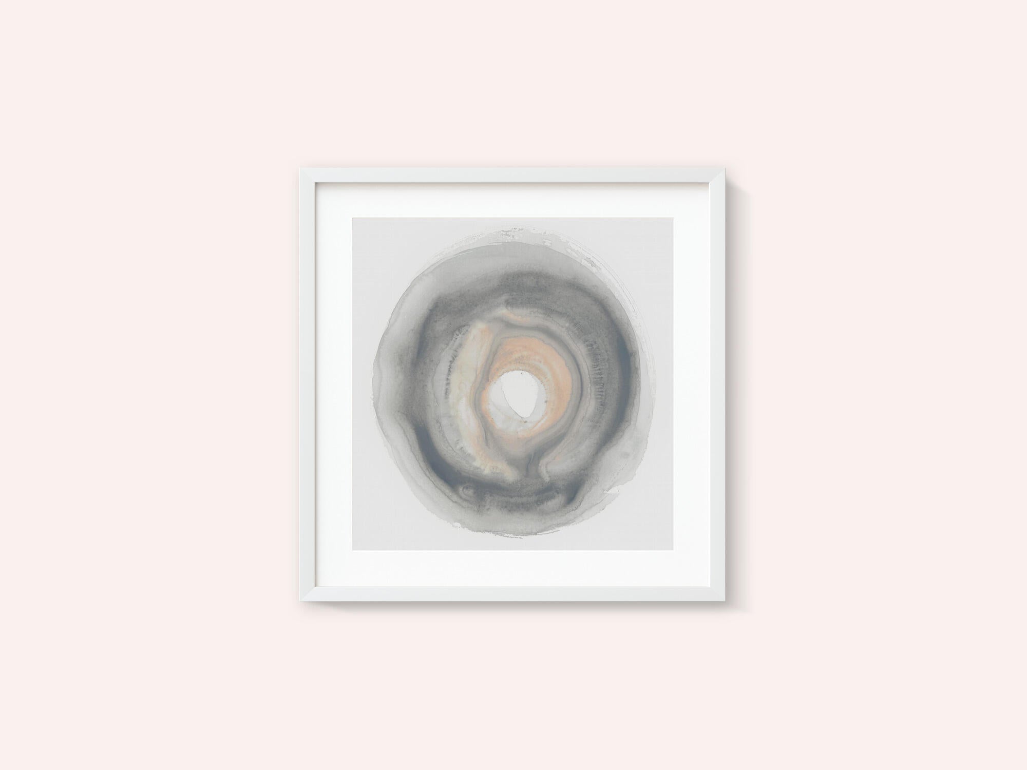 Calm Circles with Muted Gray and Beige Tones