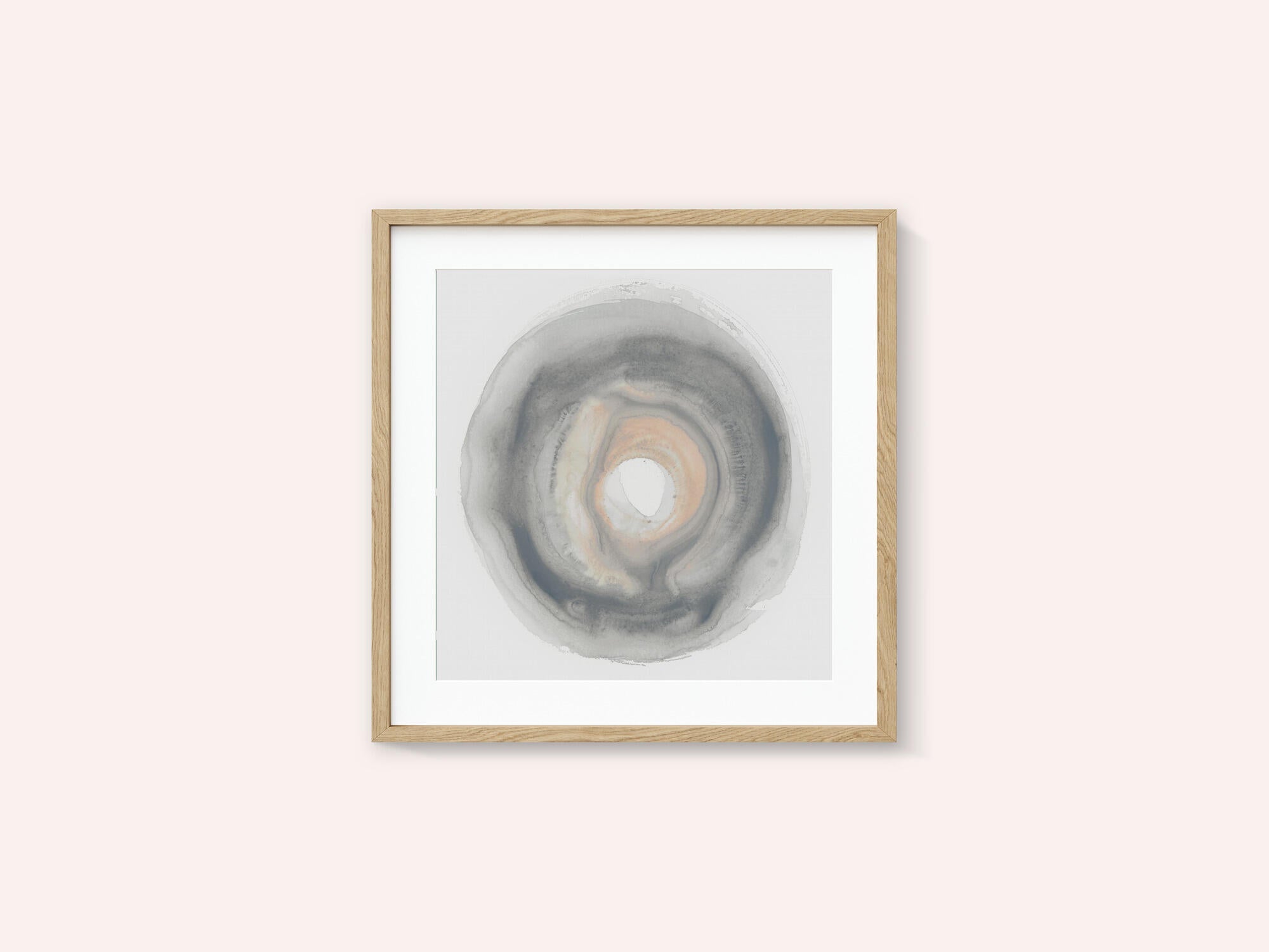 Calm Circles with Muted Gray and Beige Tones