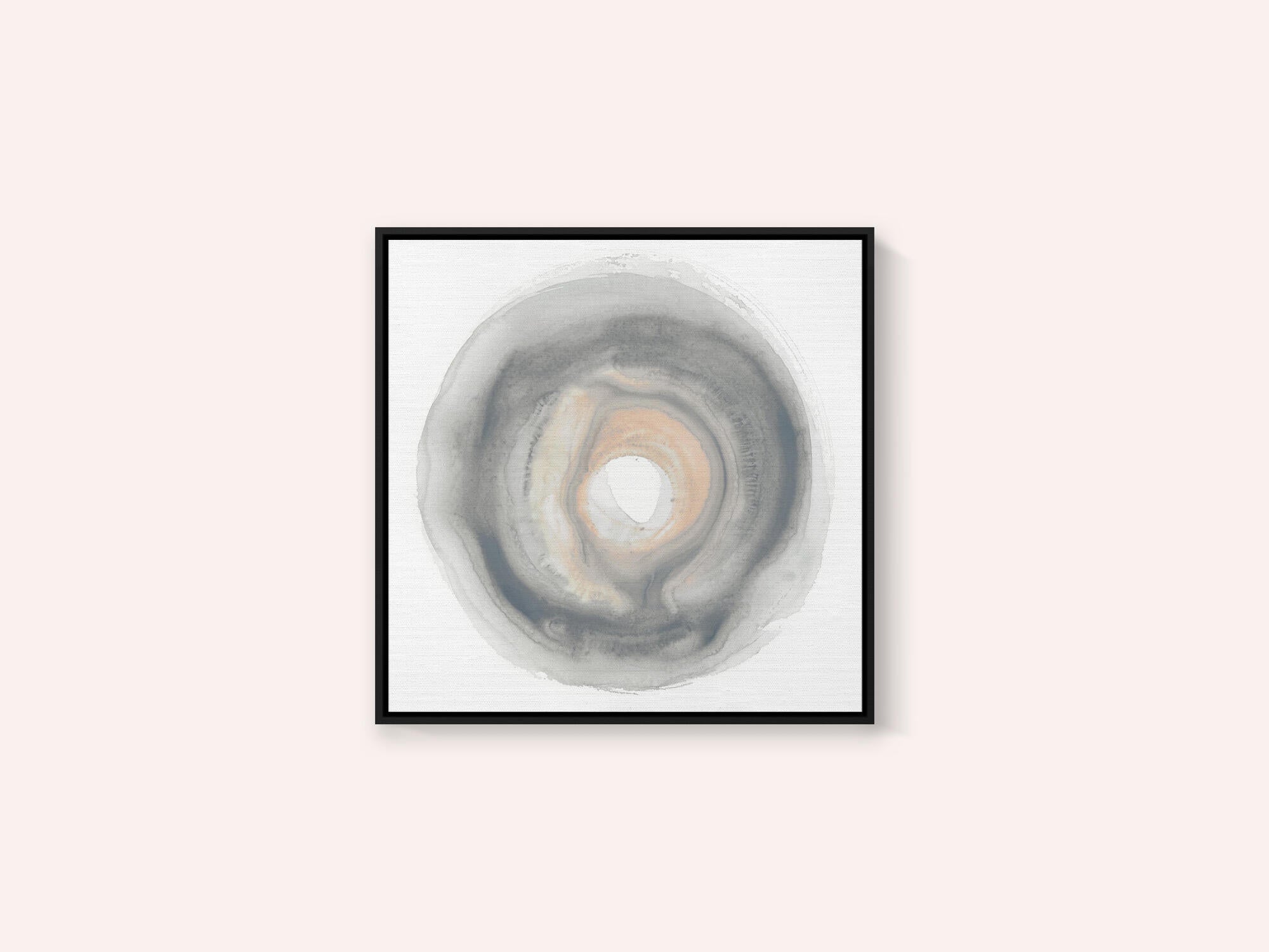 Calm Circles with Muted Gray and Beige Tones