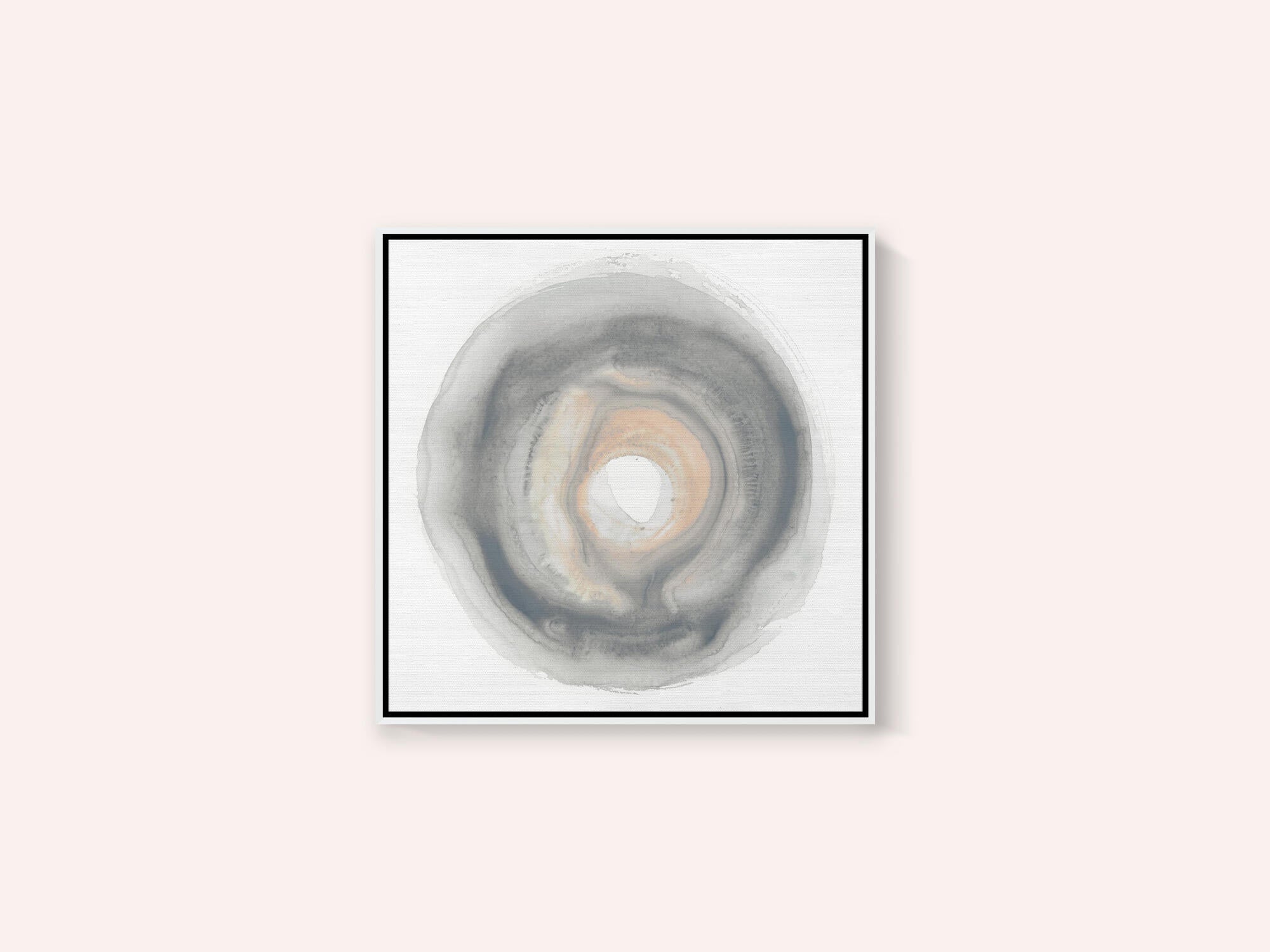 Calm Circles with Muted Gray and Beige Tones