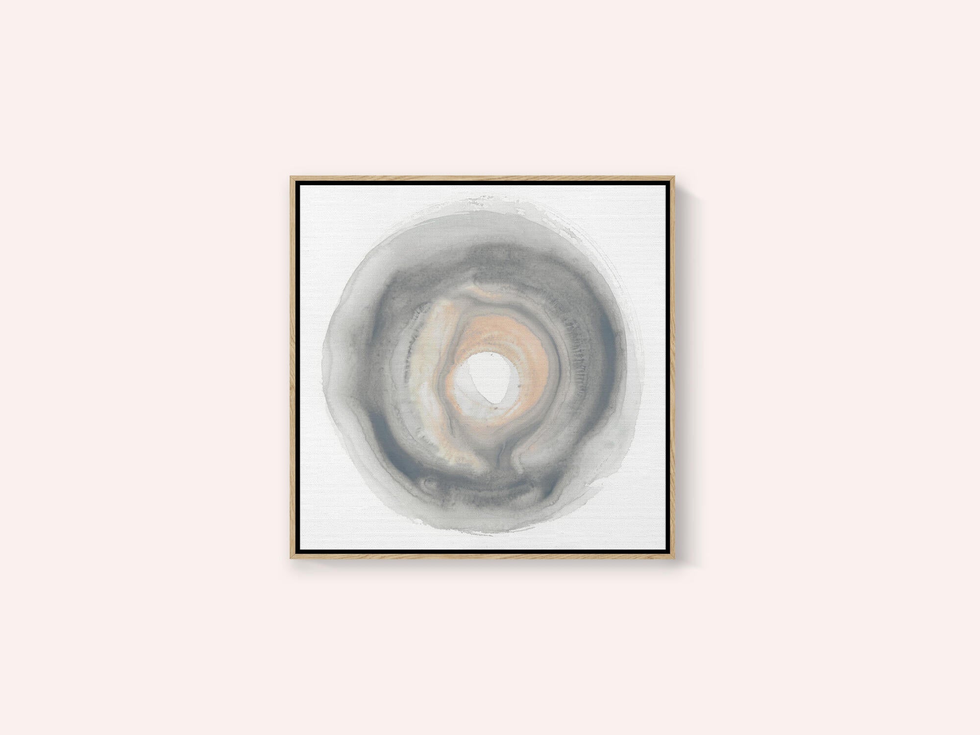 Calm Circles with Muted Gray and Beige Tones