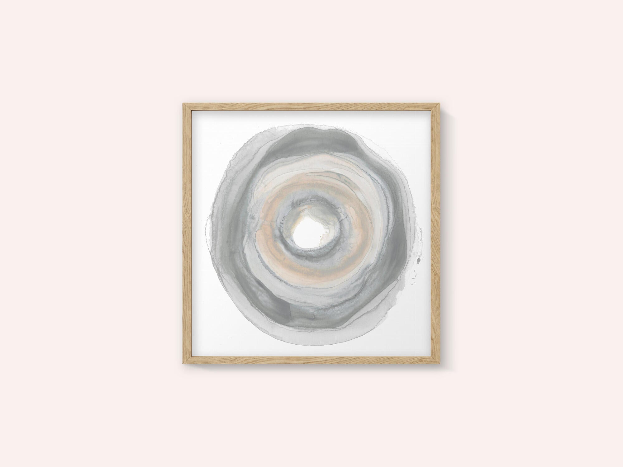 Calm Circles with Muted Gray and Beige Tones
