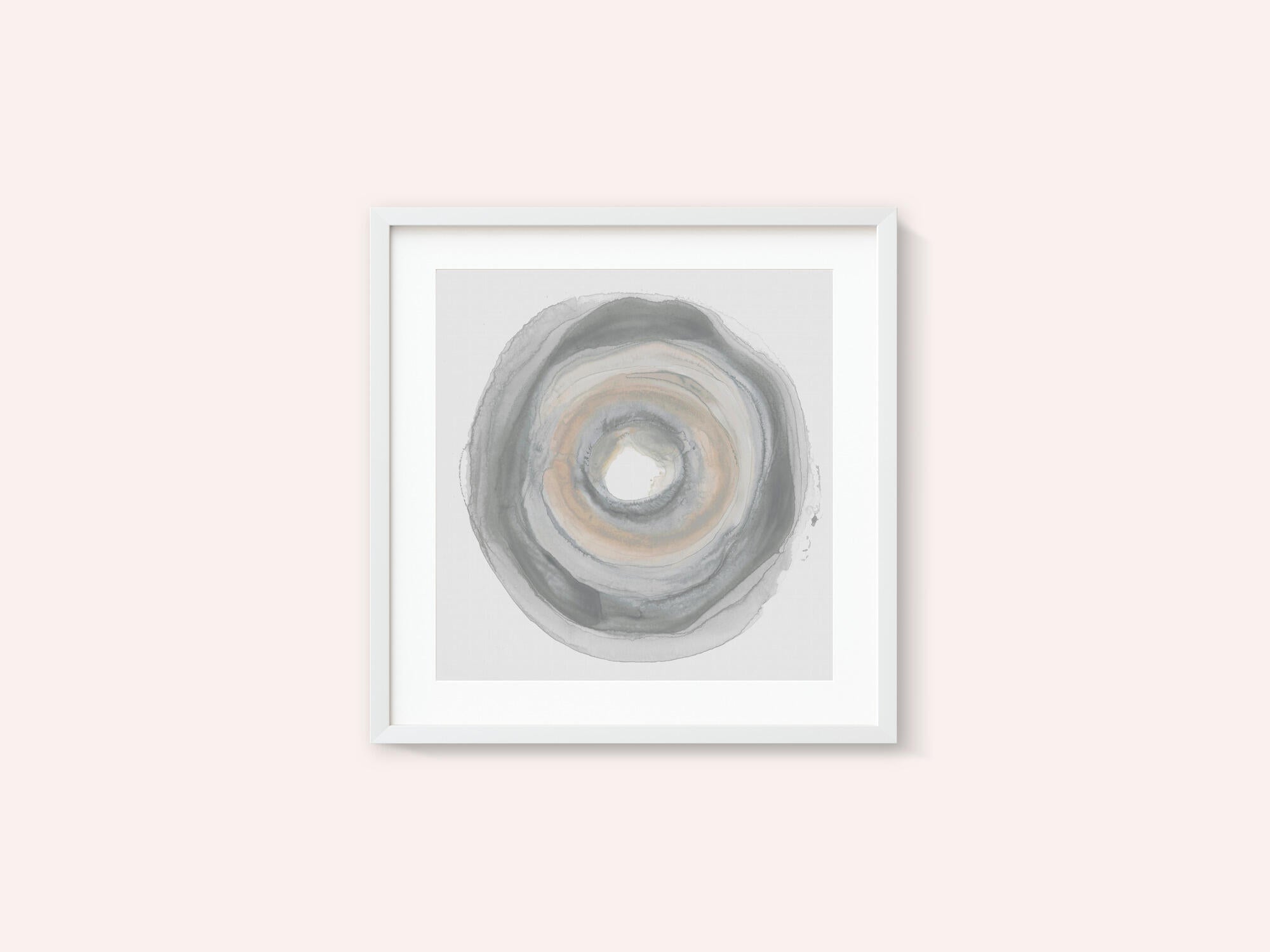 Calm Circles with Muted Gray and Beige Tones