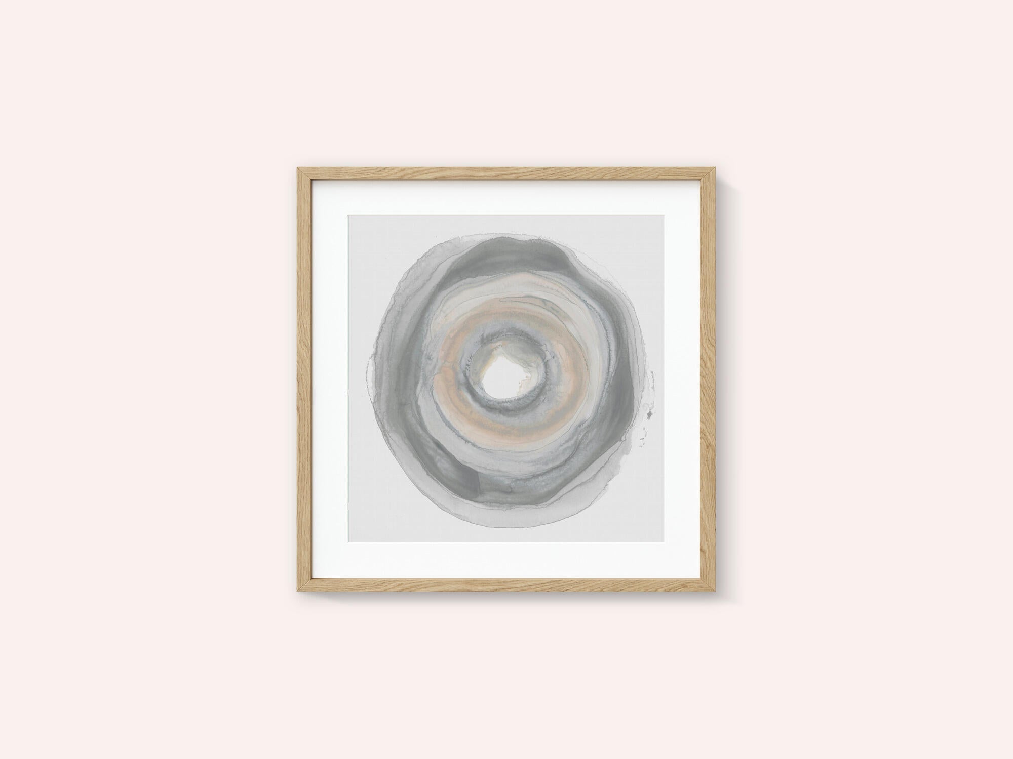 Calm Circles with Muted Gray and Beige Tones