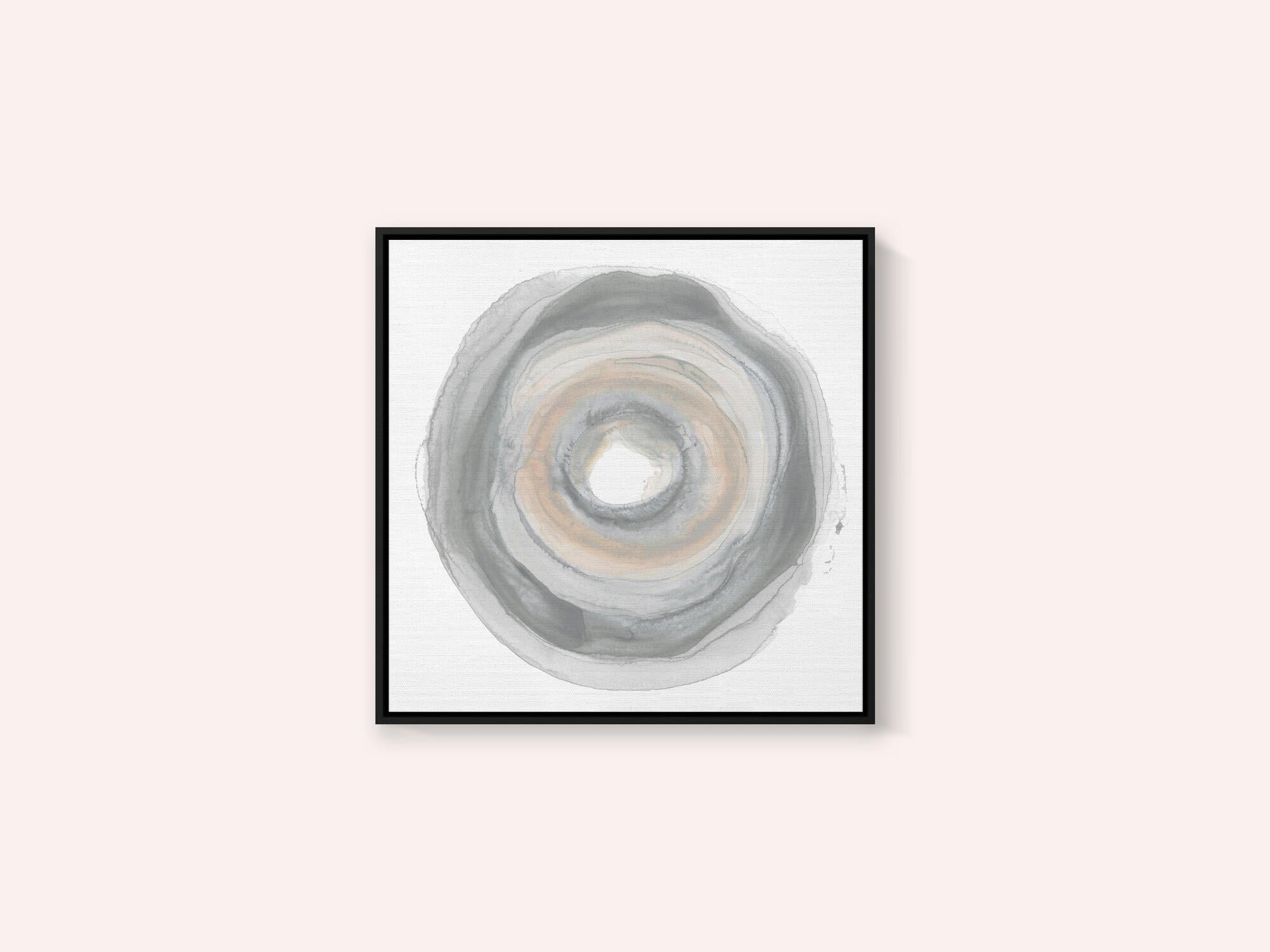 Calm Circles with Muted Gray and Beige Tones