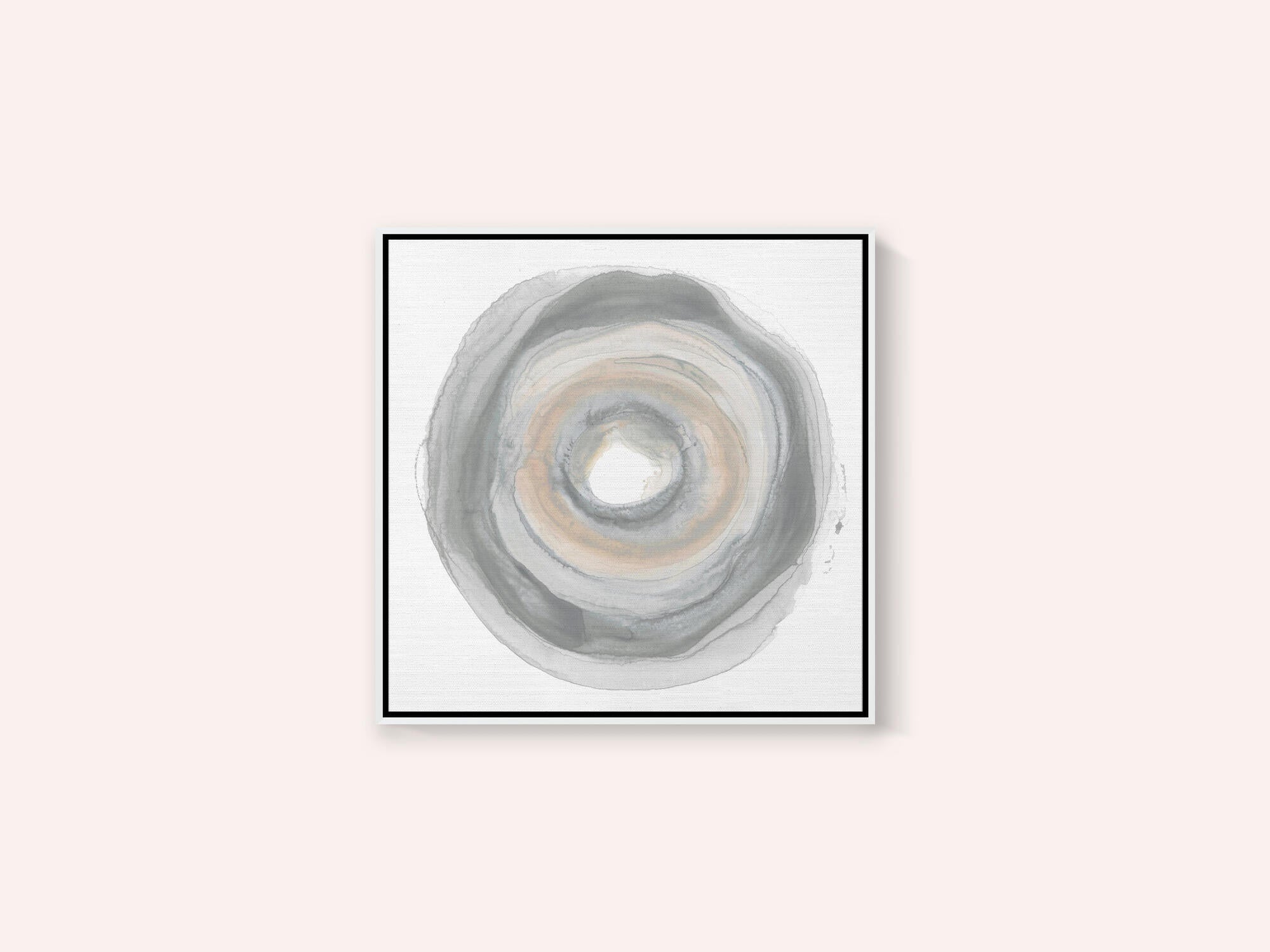 Calm Circles with Muted Gray and Beige Tones