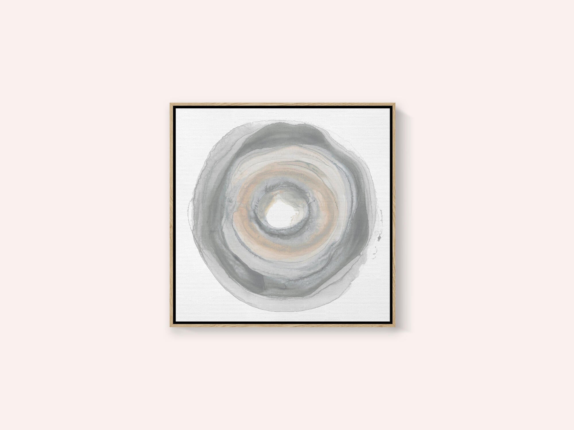Calm Circles with Muted Gray and Beige Tones