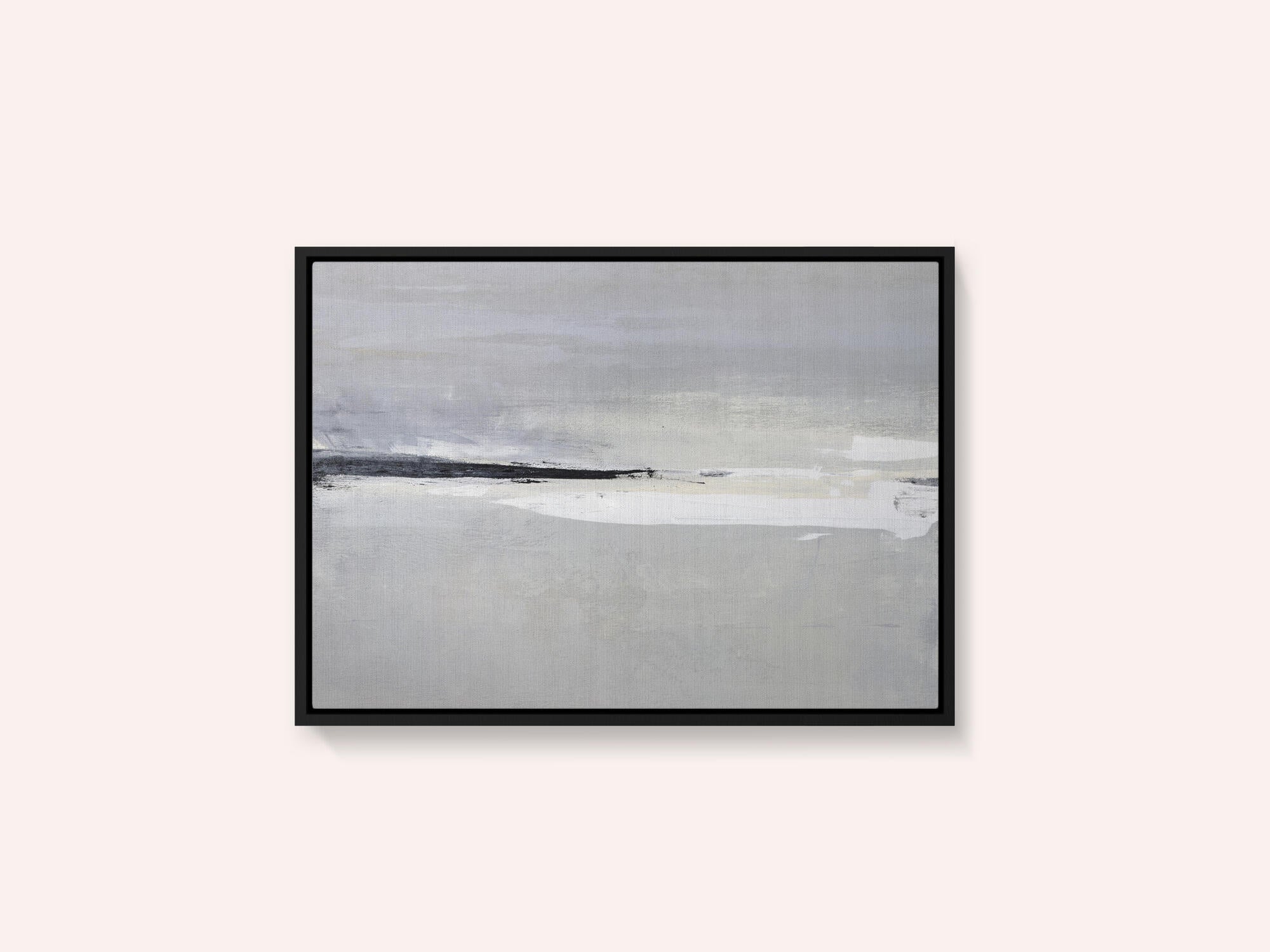 Serene Horizon with Soft Gray and White Tones