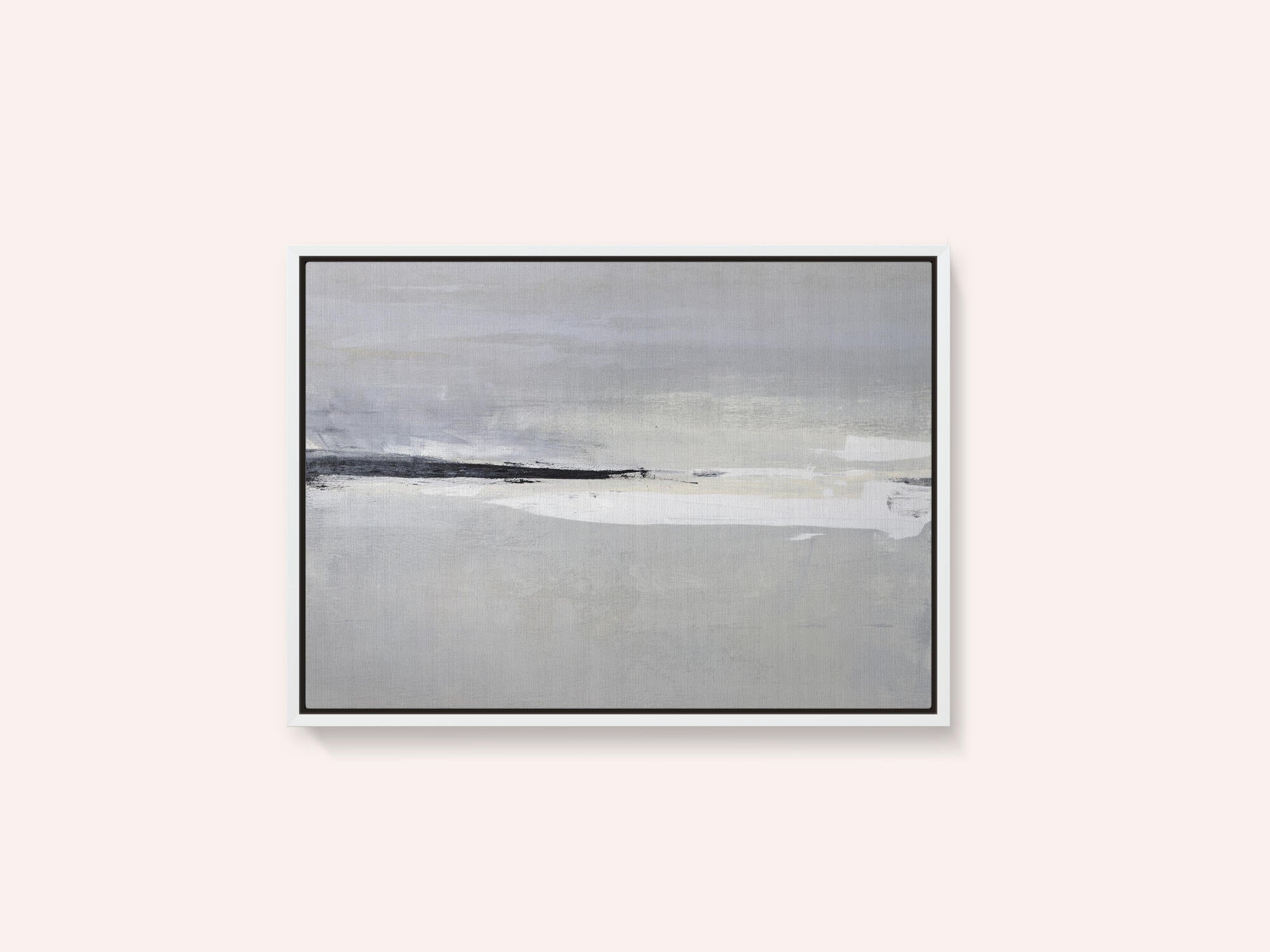 Serene Horizon with Soft Gray and White Tones