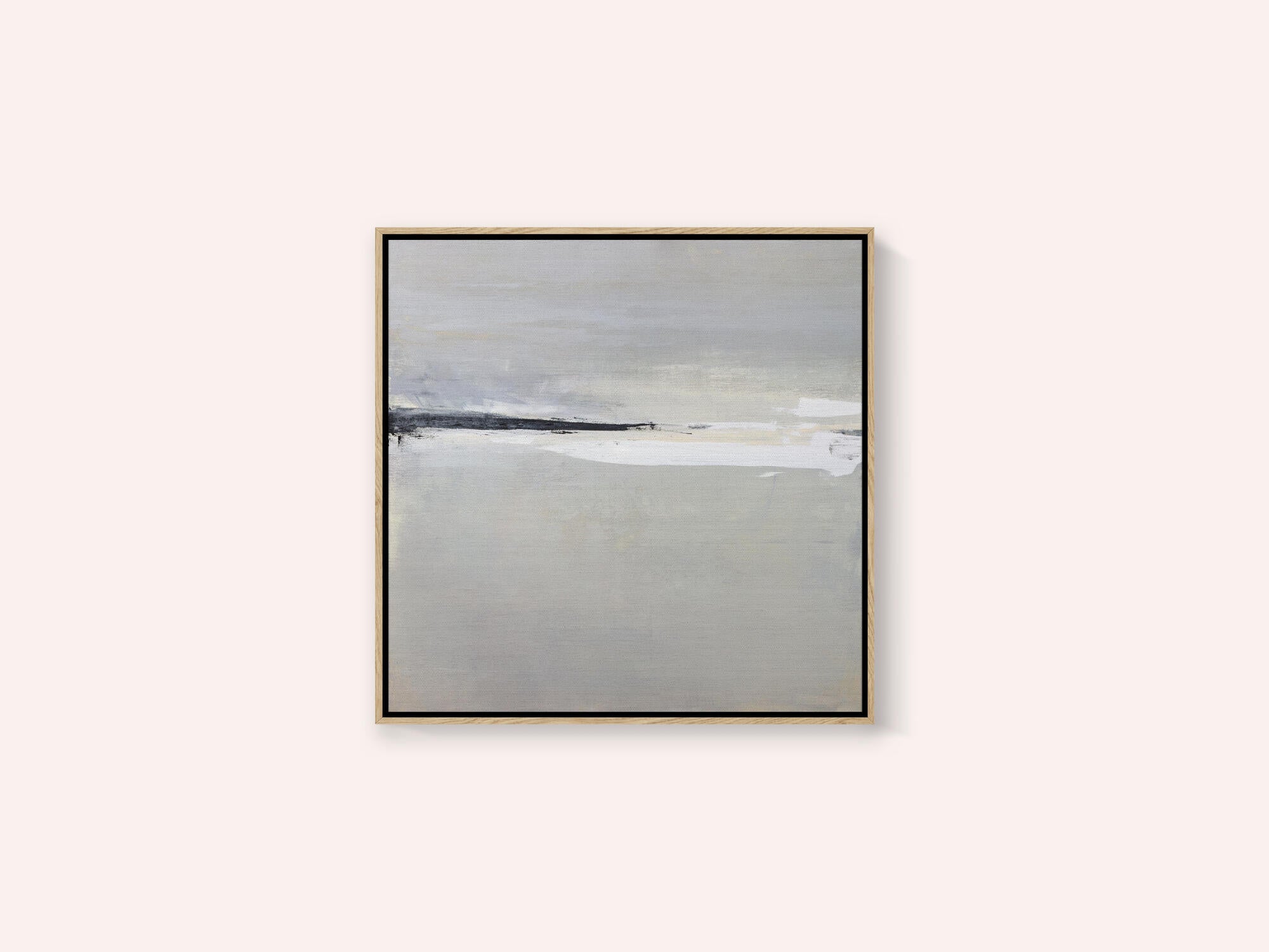 Serene Horizon with Soft Gray and White Tones