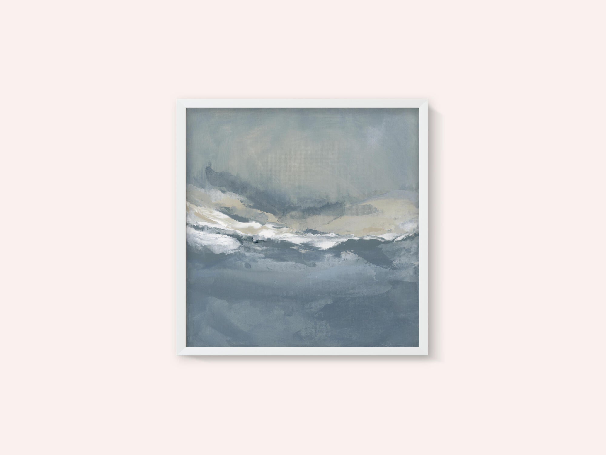 Serene Rolling Waves Beneath a Tranquil Sky