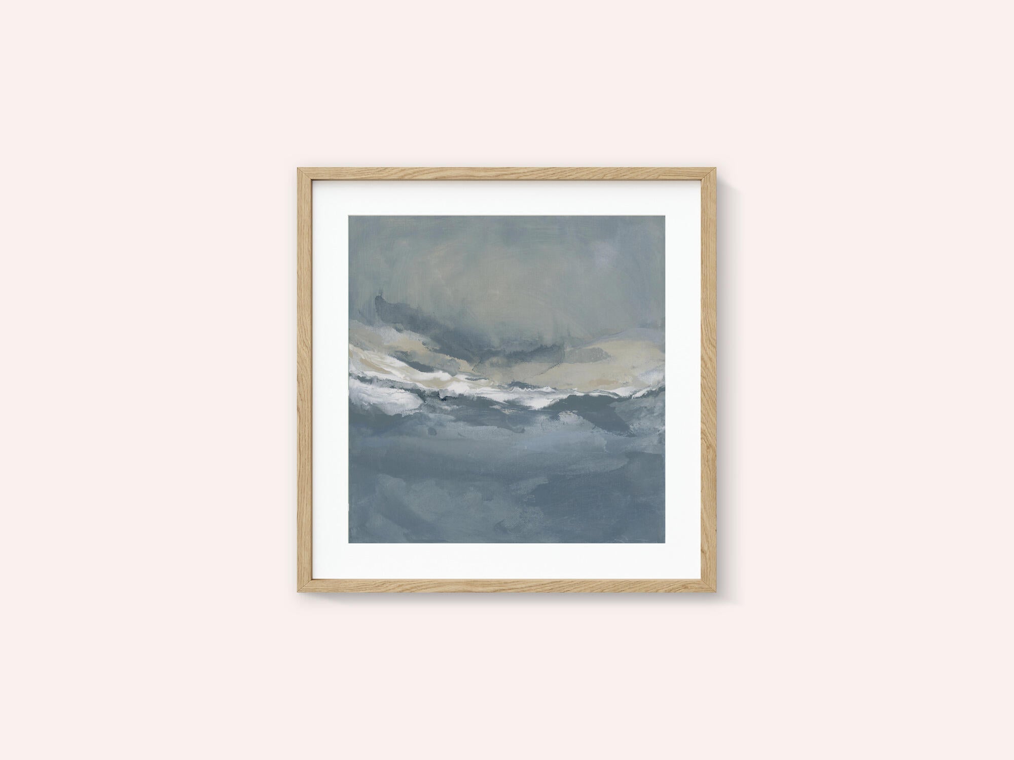 Serene Rolling Waves Beneath a Tranquil Sky