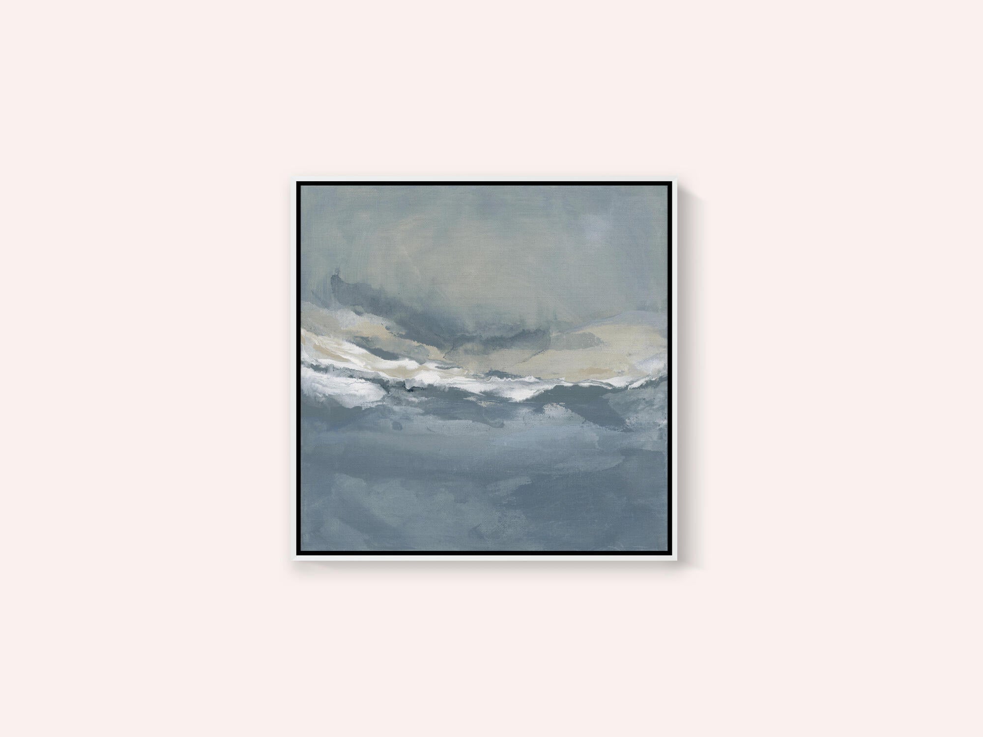 Serene Rolling Waves Beneath a Tranquil Sky