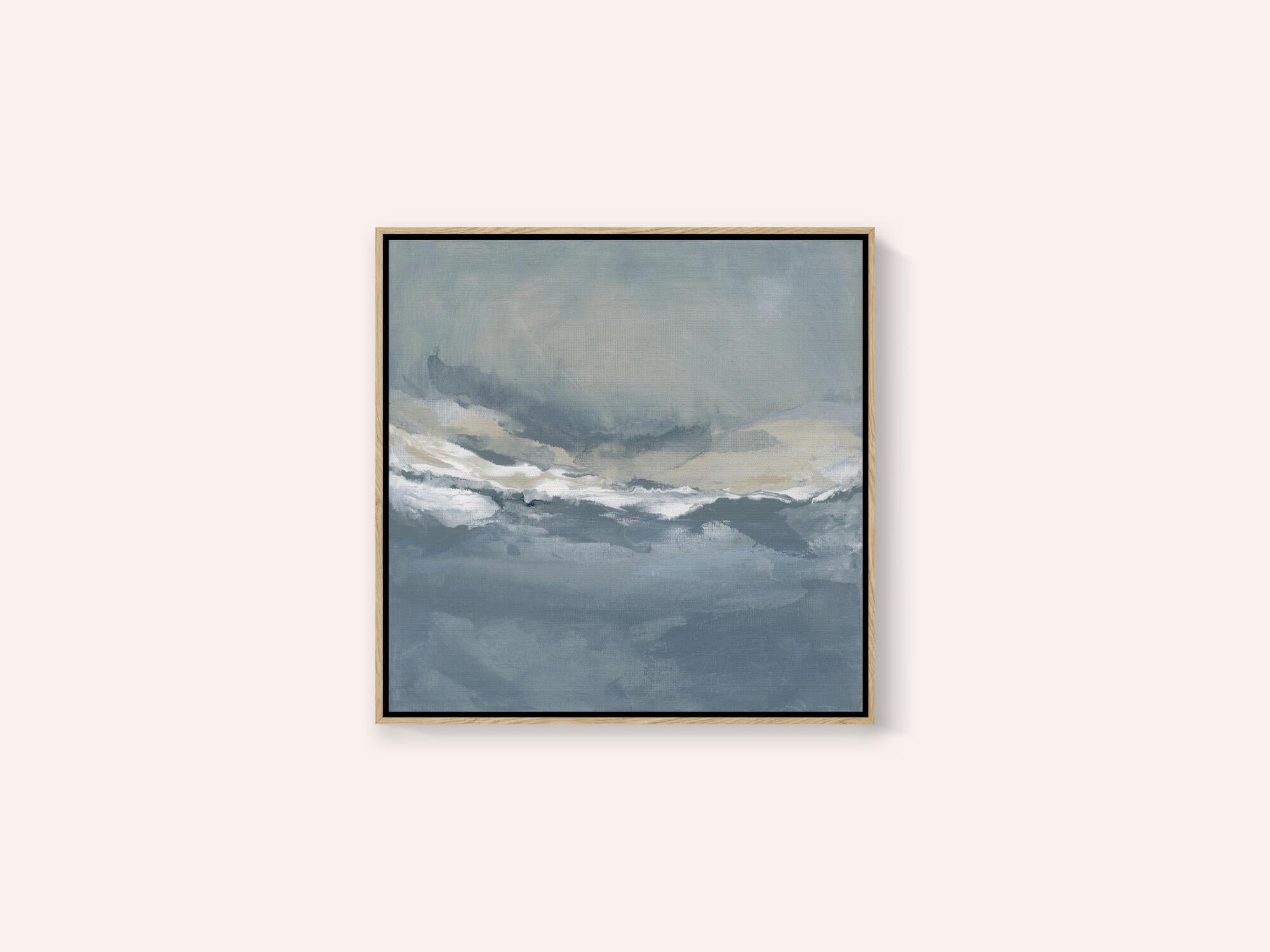 Serene Rolling Waves Beneath a Tranquil Sky