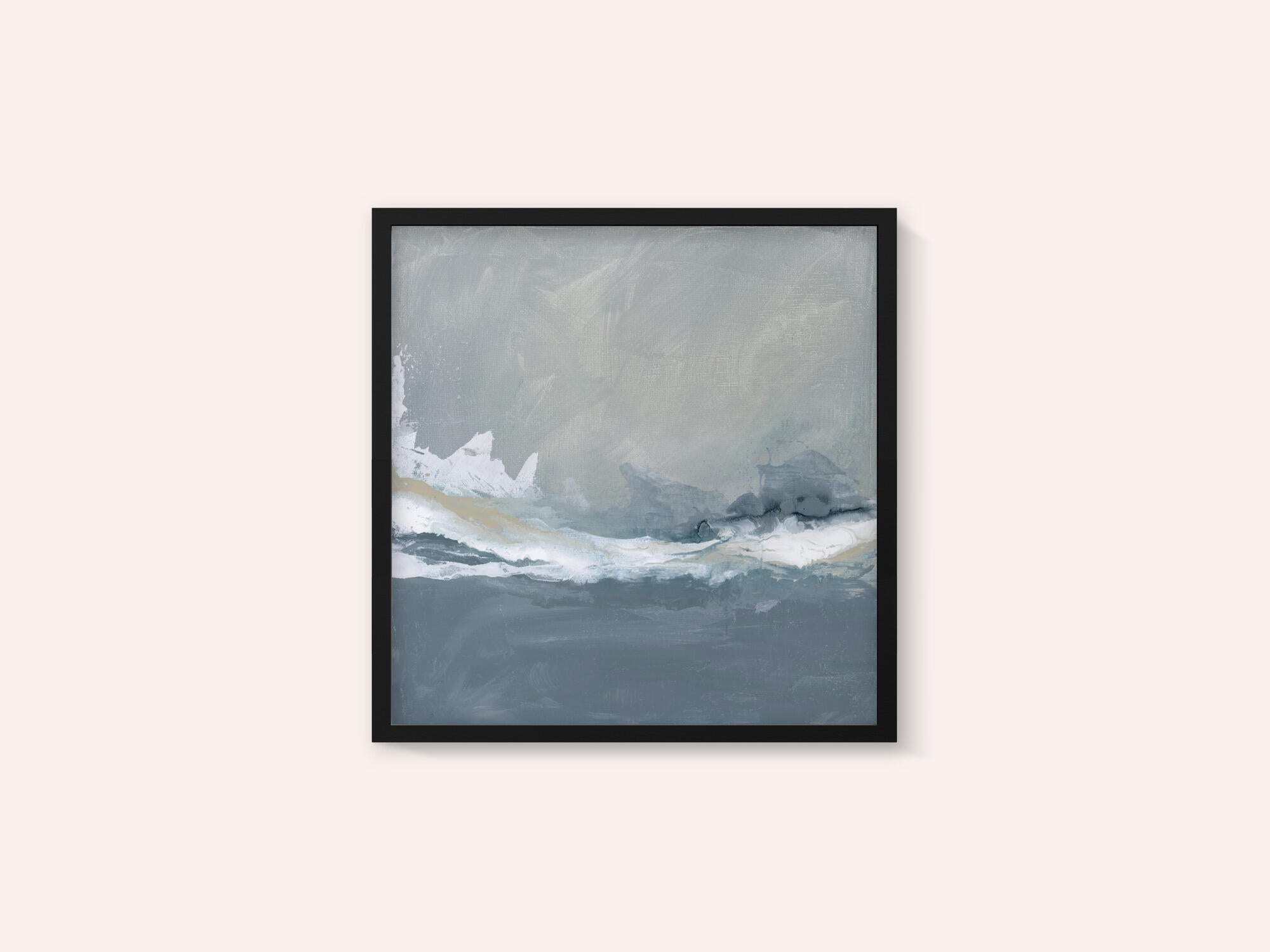 Dynamic Ocean Waves Under a Cloudy Sky