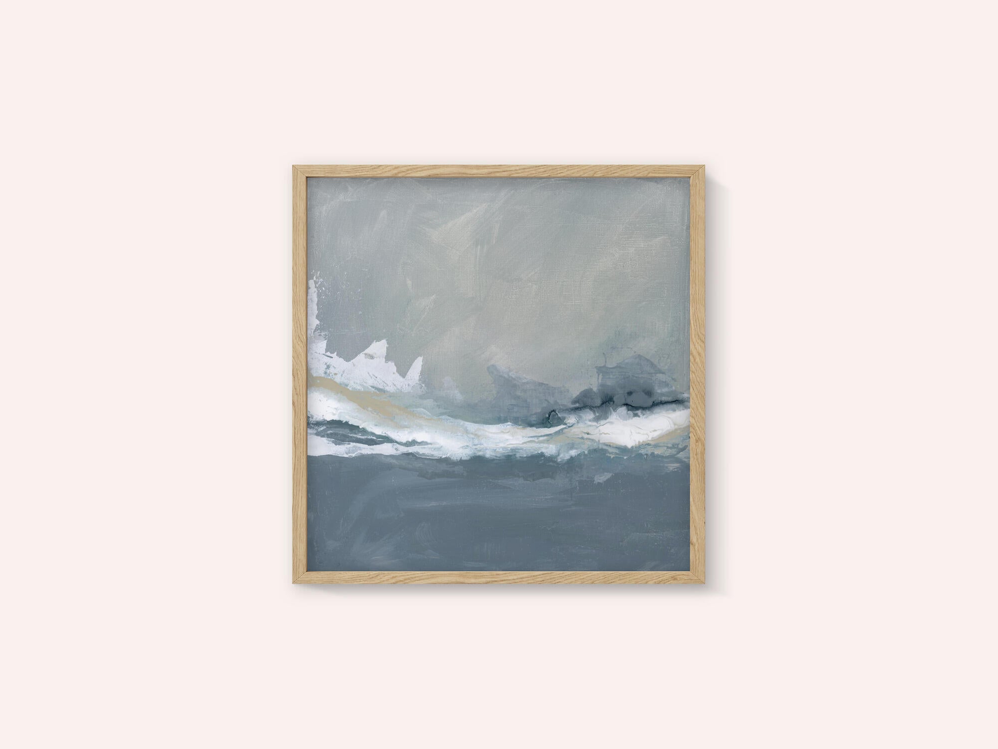 Dynamic Ocean Waves Under a Cloudy Sky