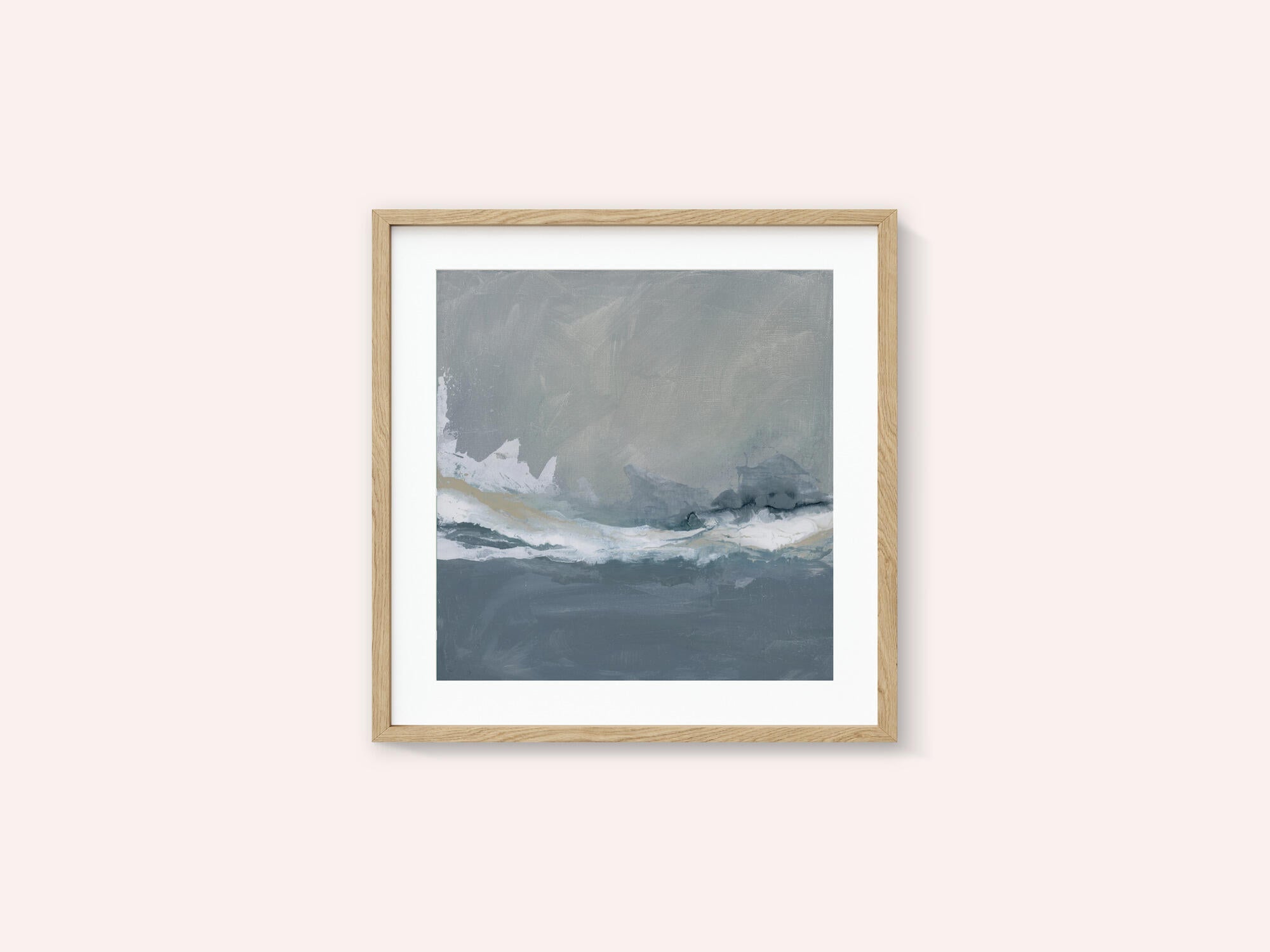 Dynamic Ocean Waves Under a Cloudy Sky