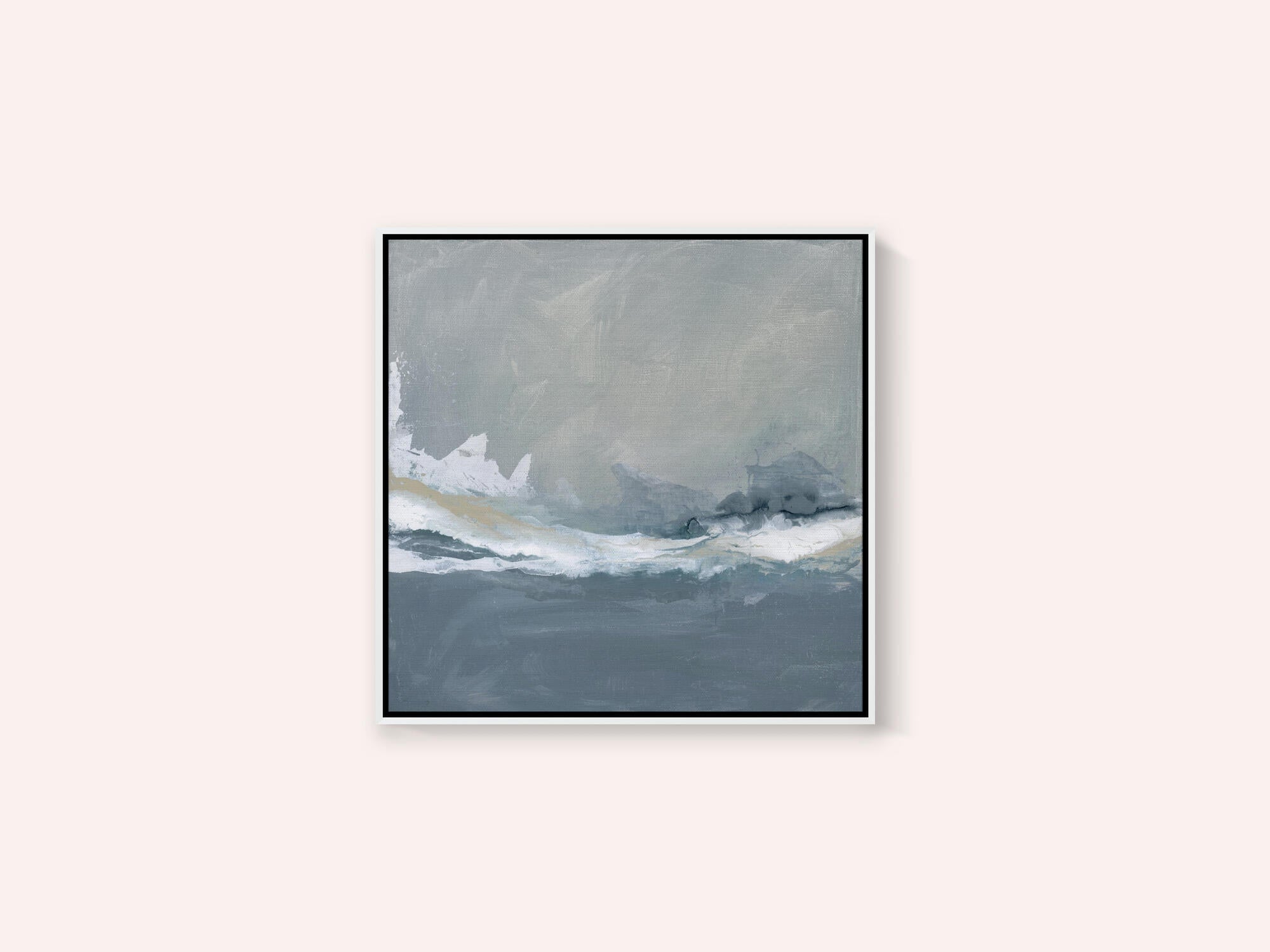 Dynamic Ocean Waves Under a Cloudy Sky
