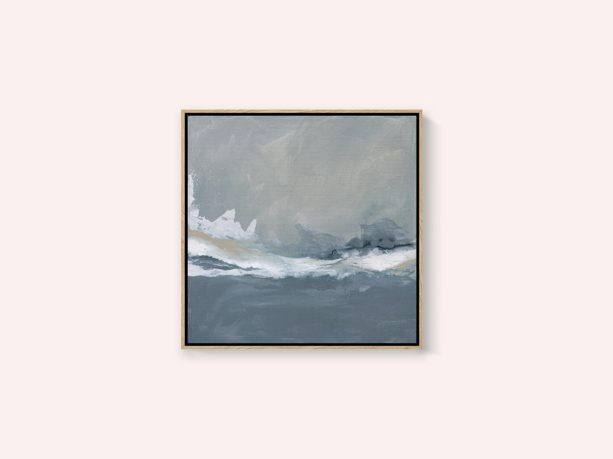 Dynamic Ocean Waves Under a Cloudy Sky