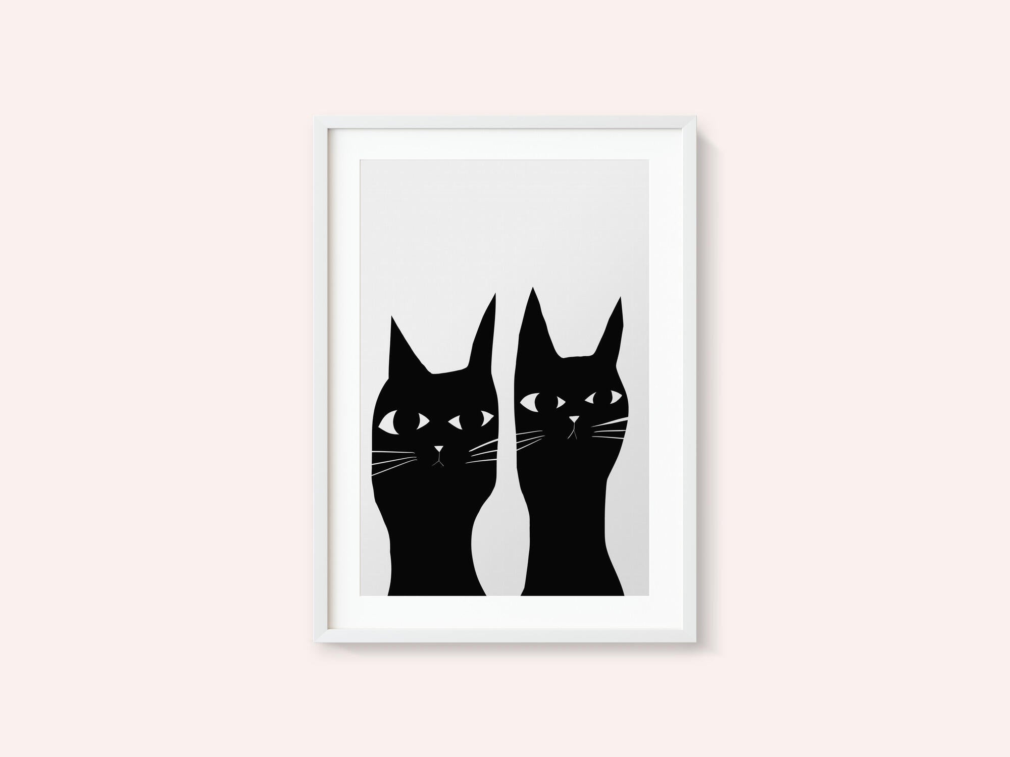 Two black cats