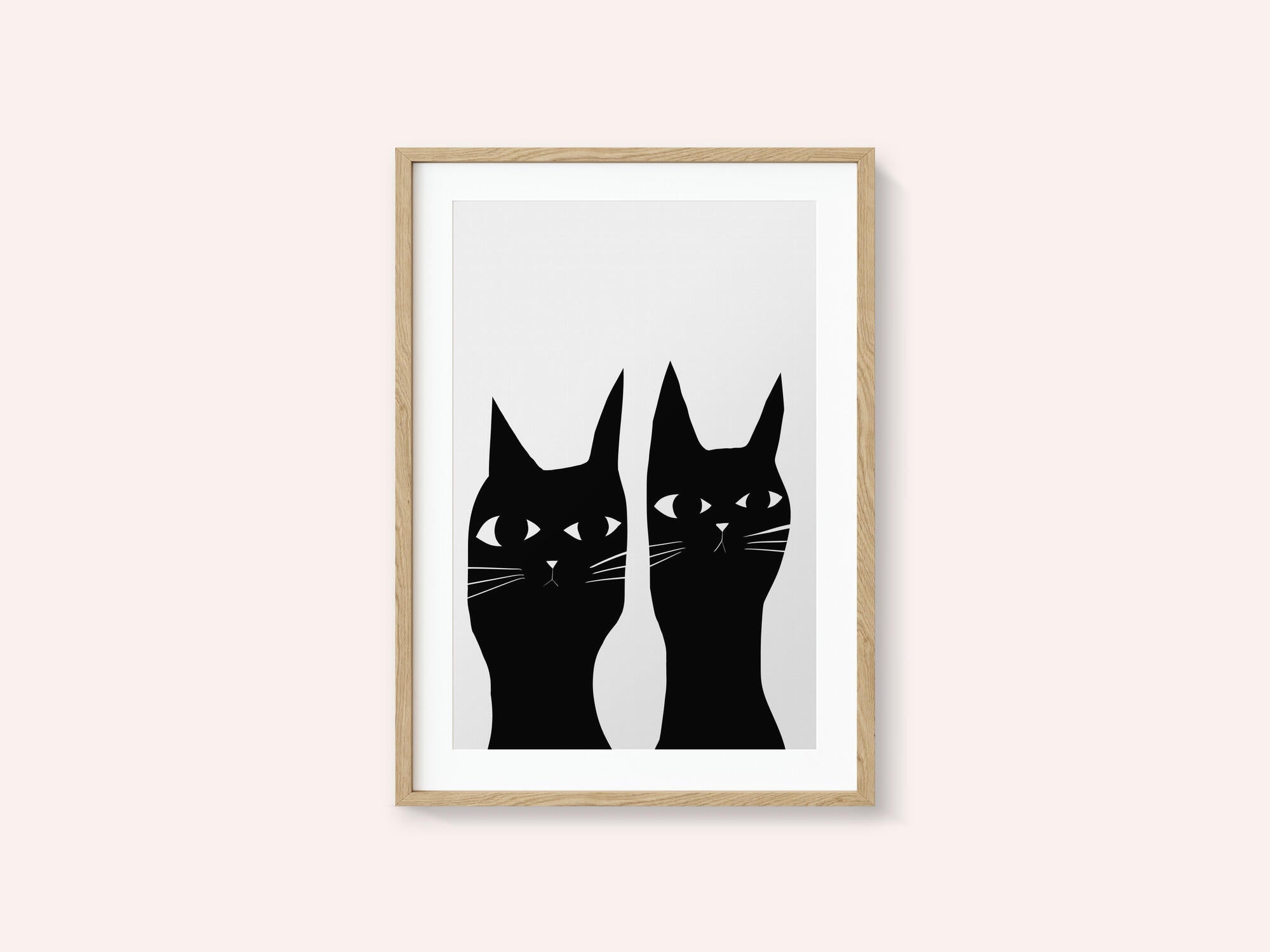 Two black cats