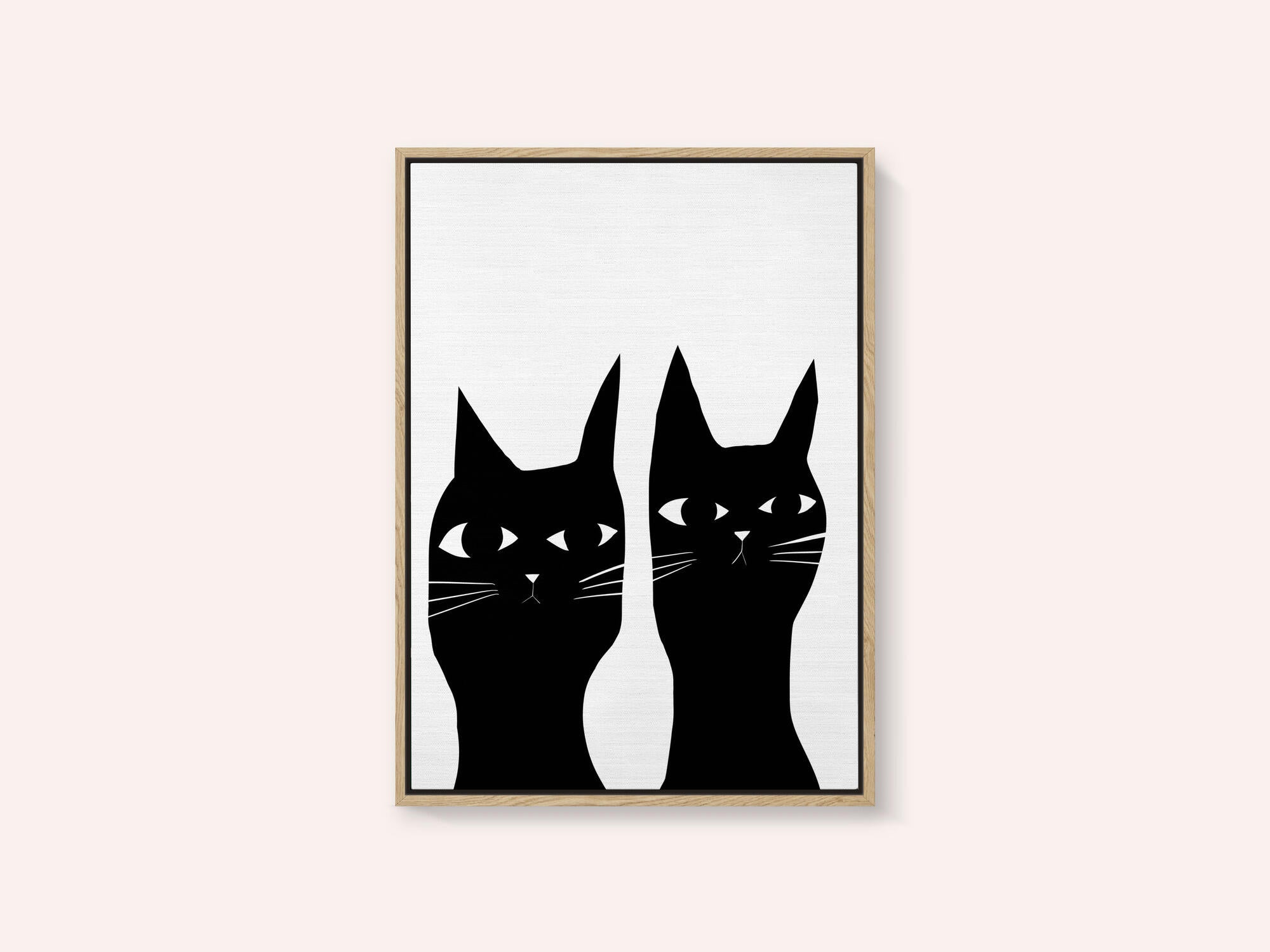 Two black cats