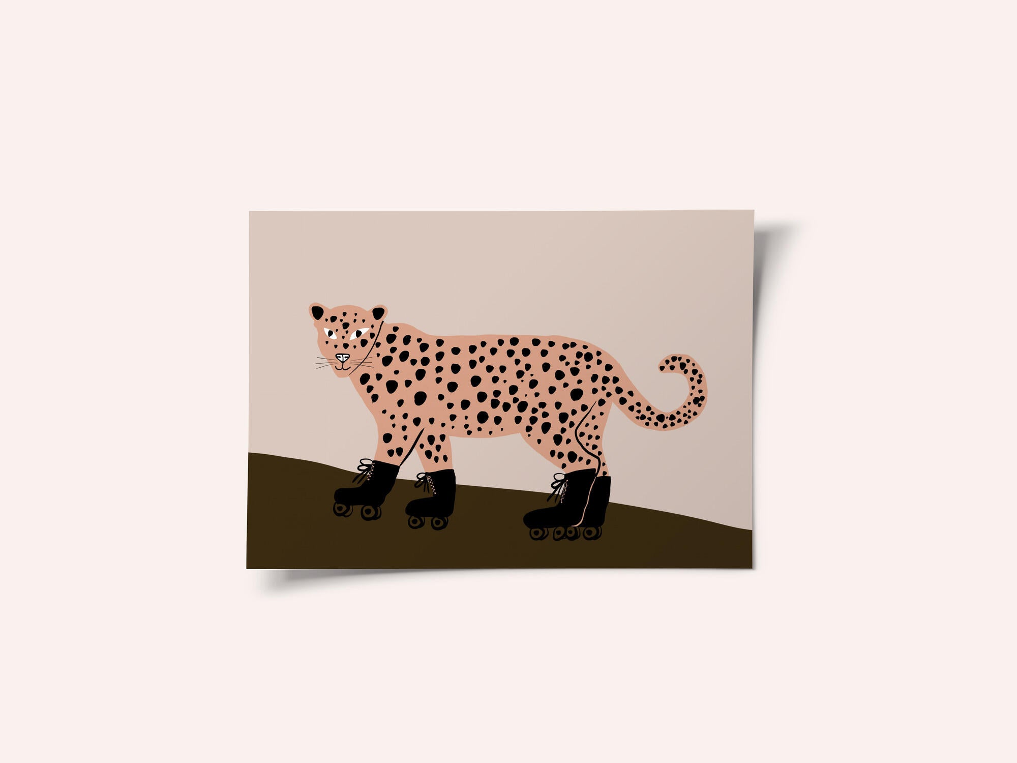 Leopard skating