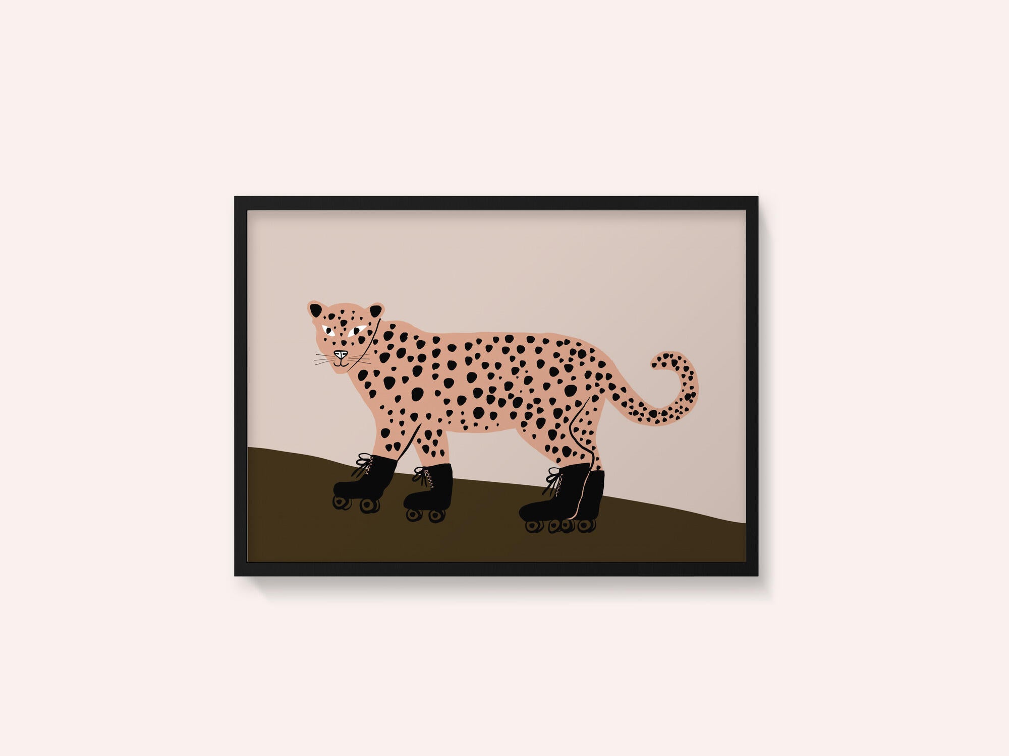 Leopard skating