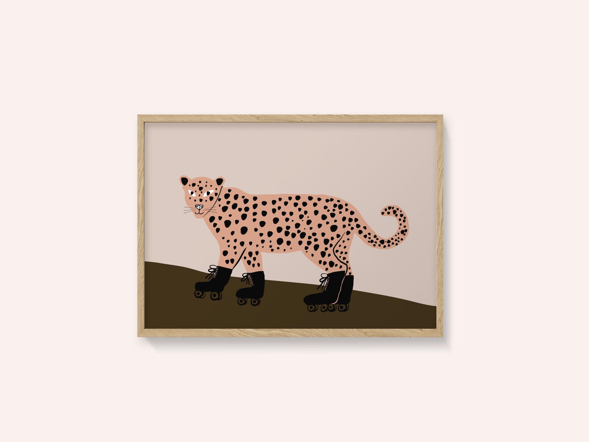 Leopard skating
