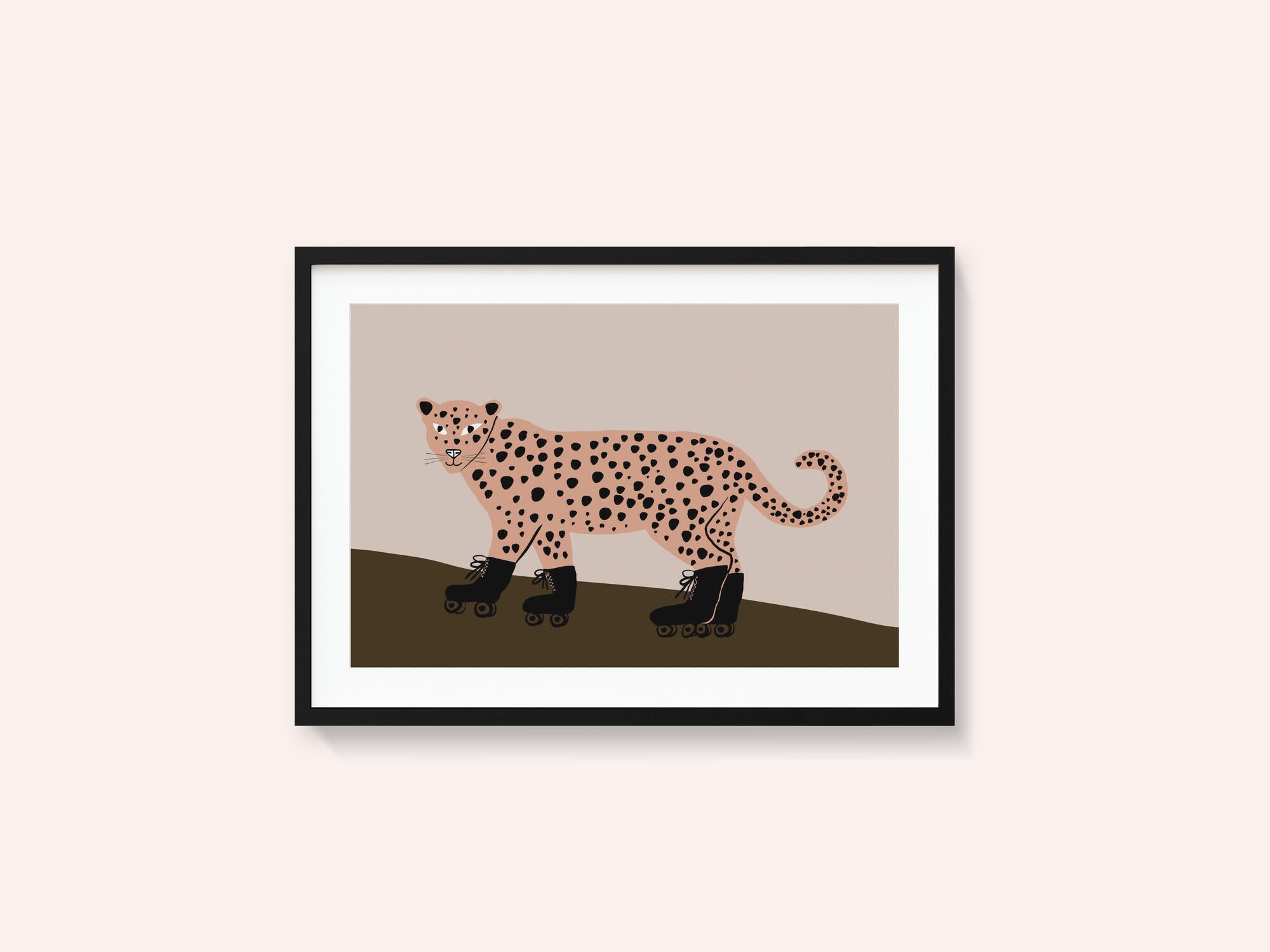 Leopard skating