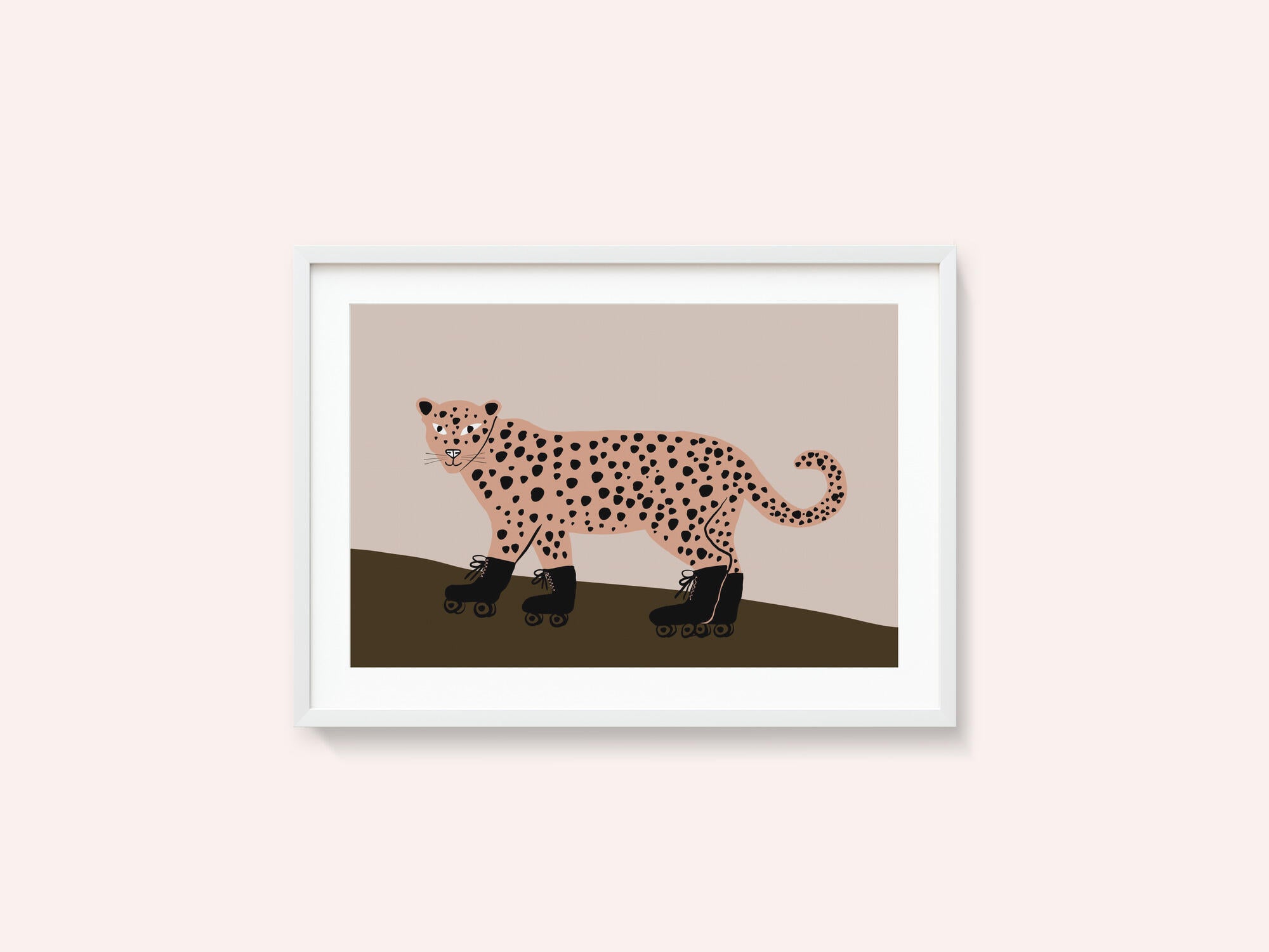Leopard skating