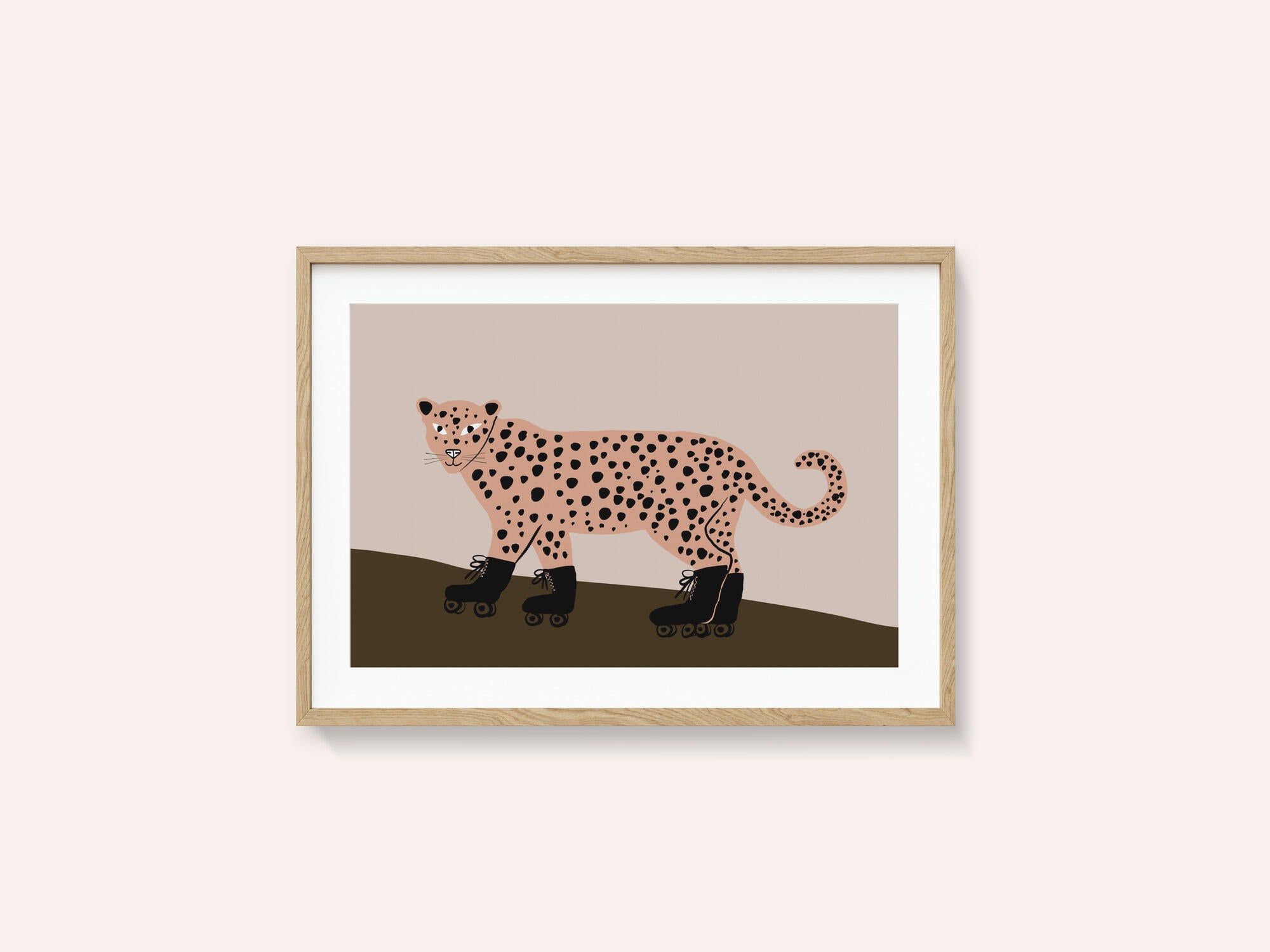 Leopard skating