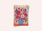 Vase Flowers Brights &amp; Blues