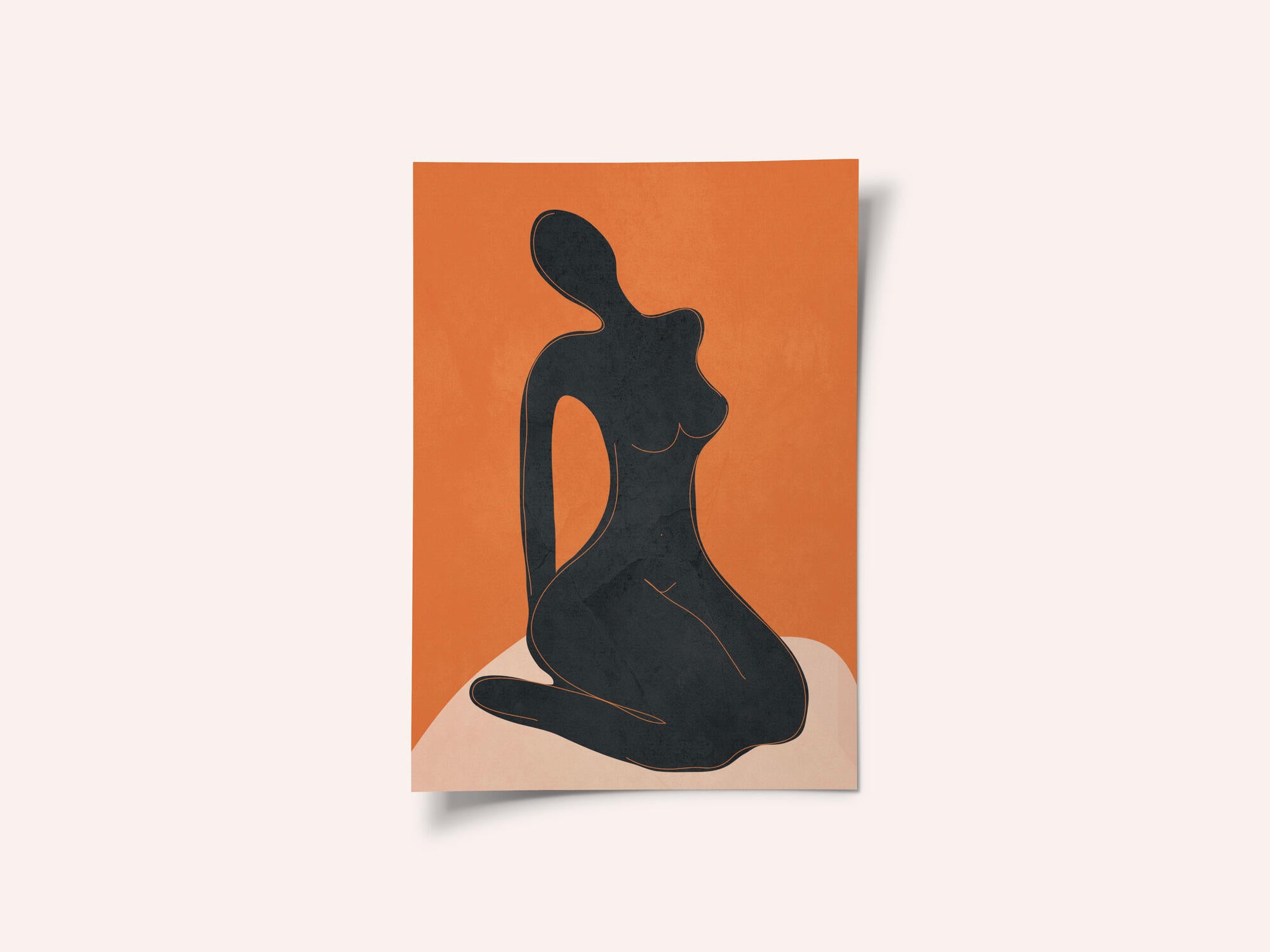 Elegant Sitting Figure