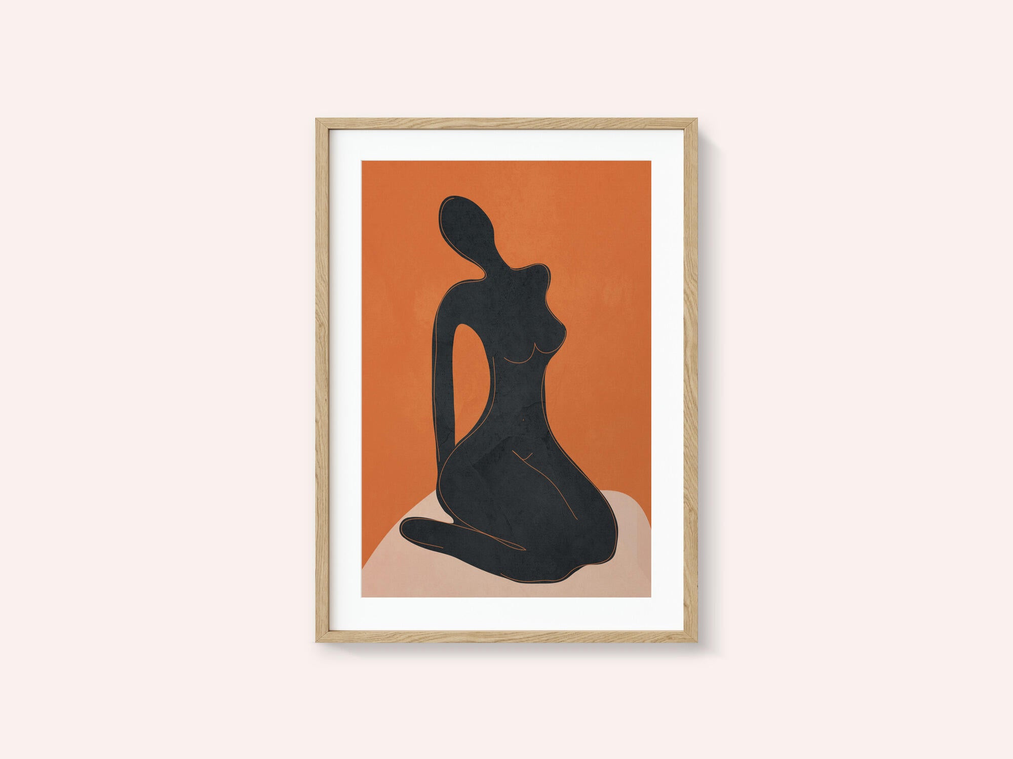 Elegant Sitting Figure