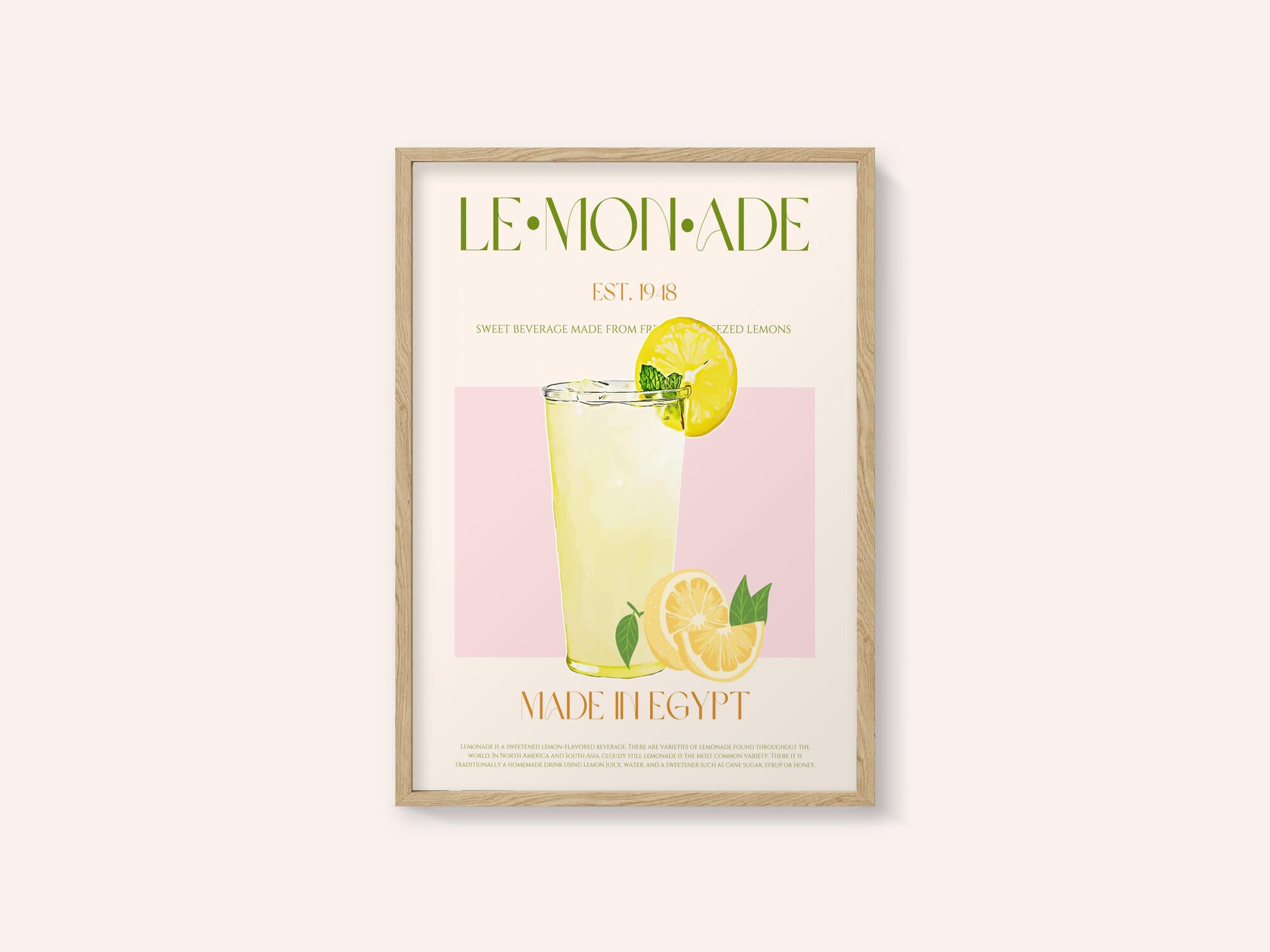 Refreshing Glass of Lemonade