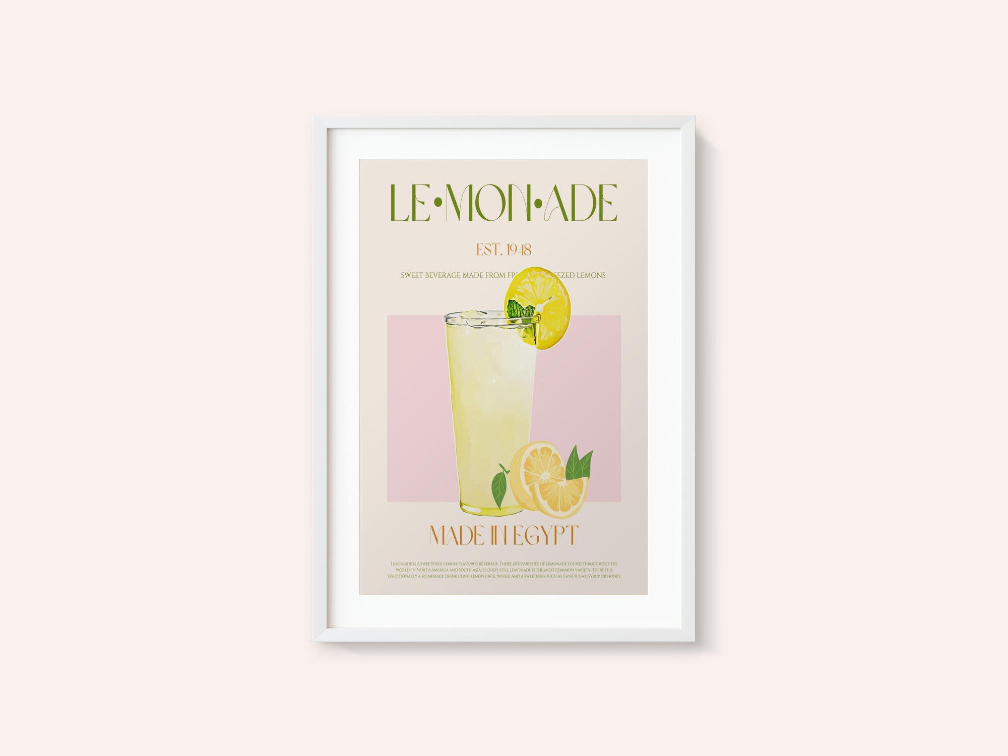 Refreshing Glass of Lemonade
