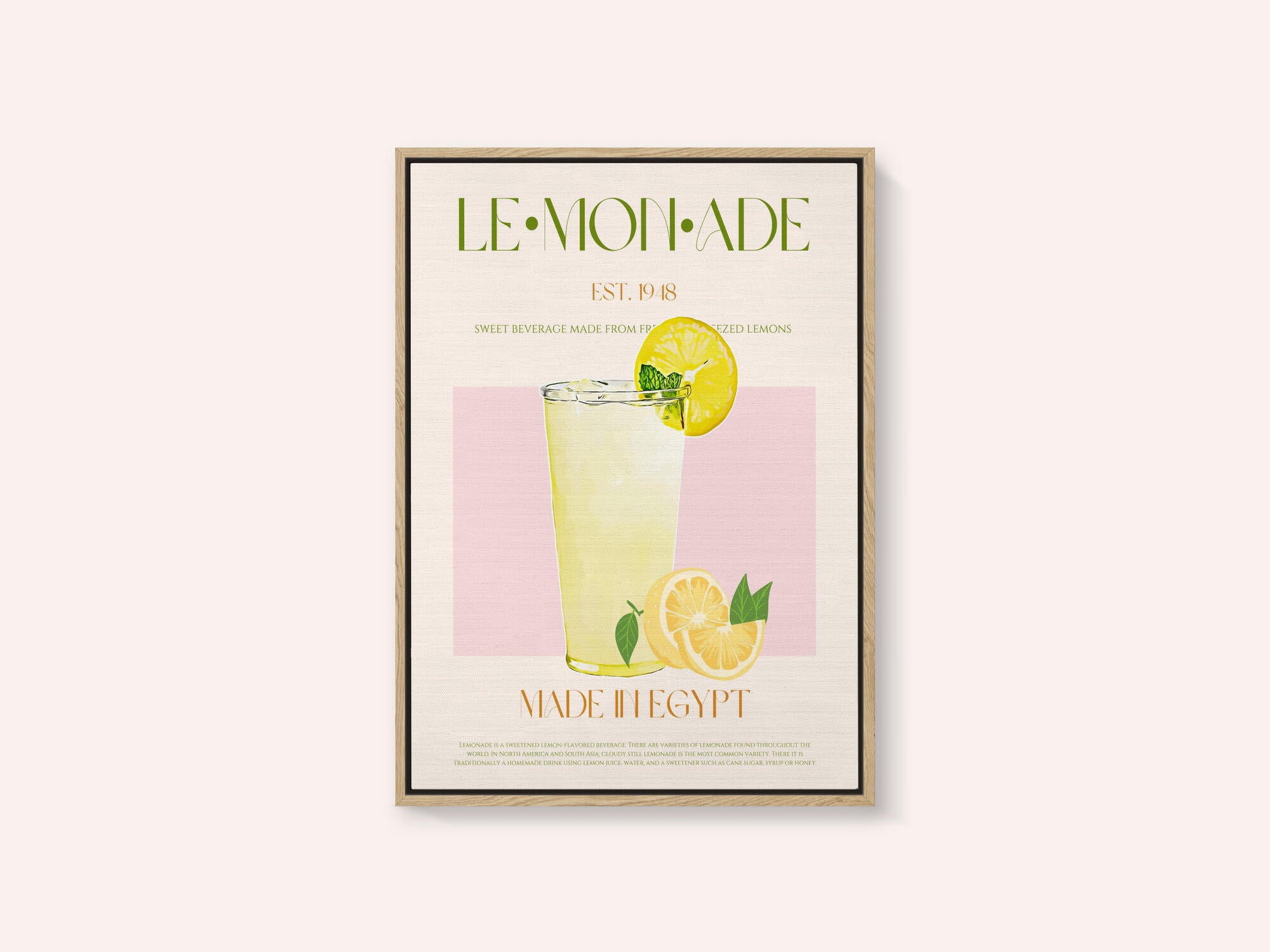 Refreshing Glass of Lemonade