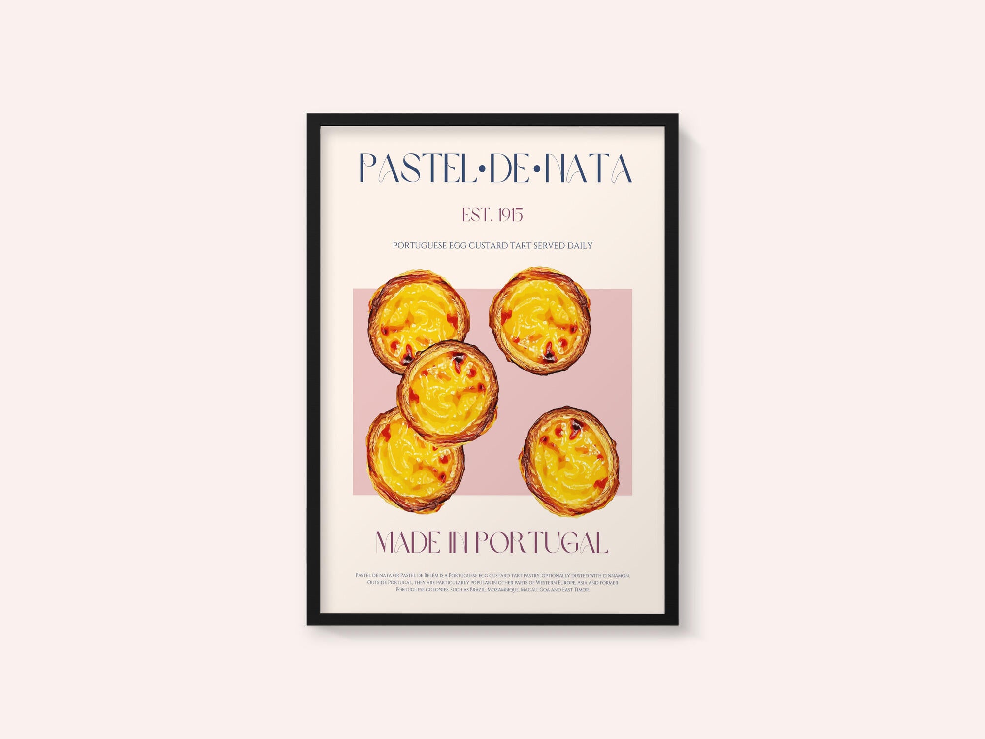 Traditional Portuguese Egg Custard Tart