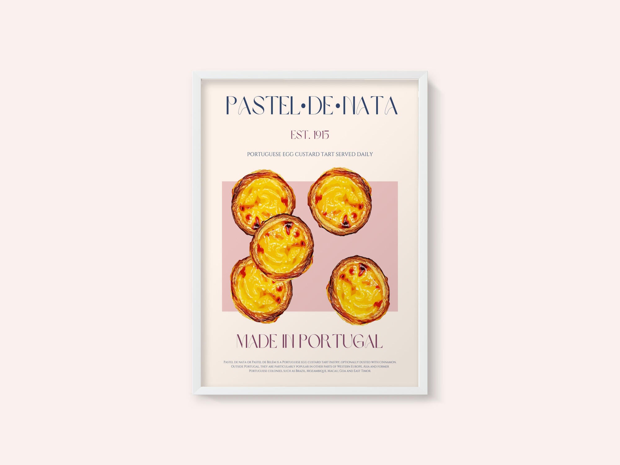 Traditional Portuguese Egg Custard Tart