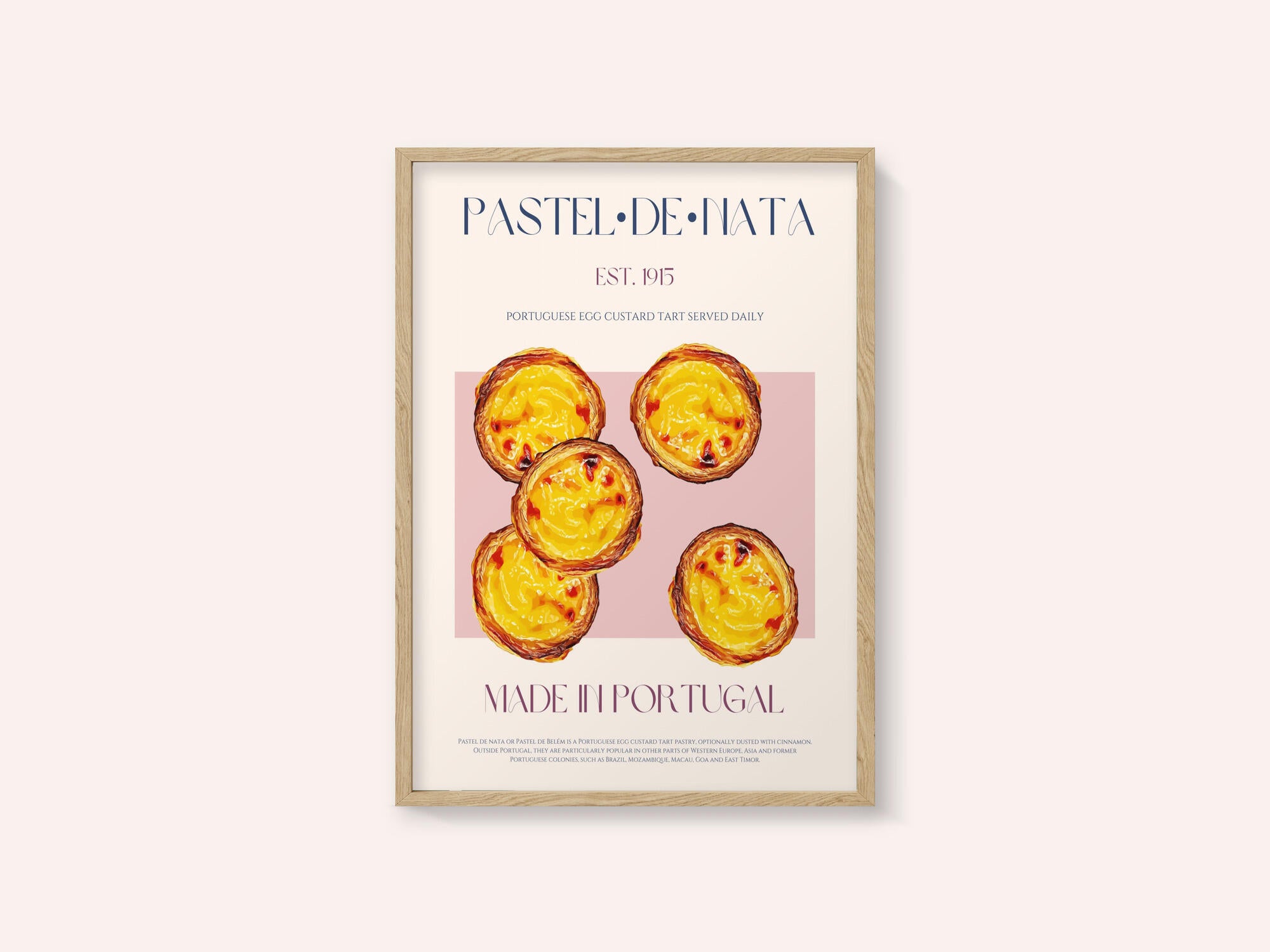 Traditional Portuguese Egg Custard Tart