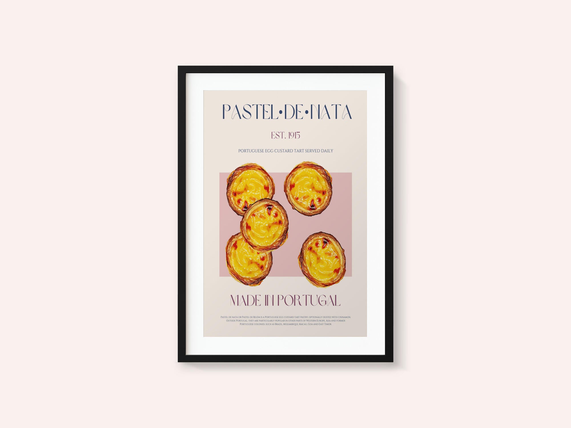Traditional Portuguese Egg Custard Tart