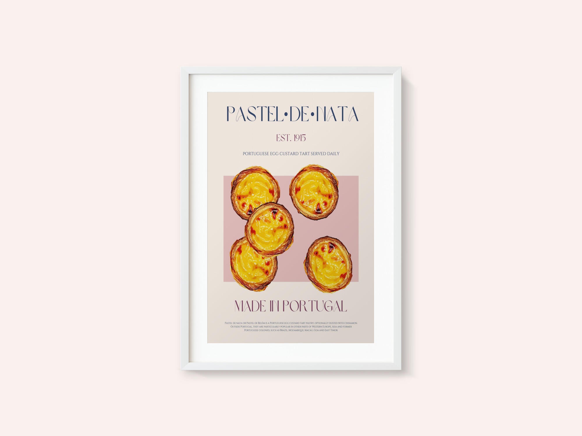 Traditional Portuguese Egg Custard Tart