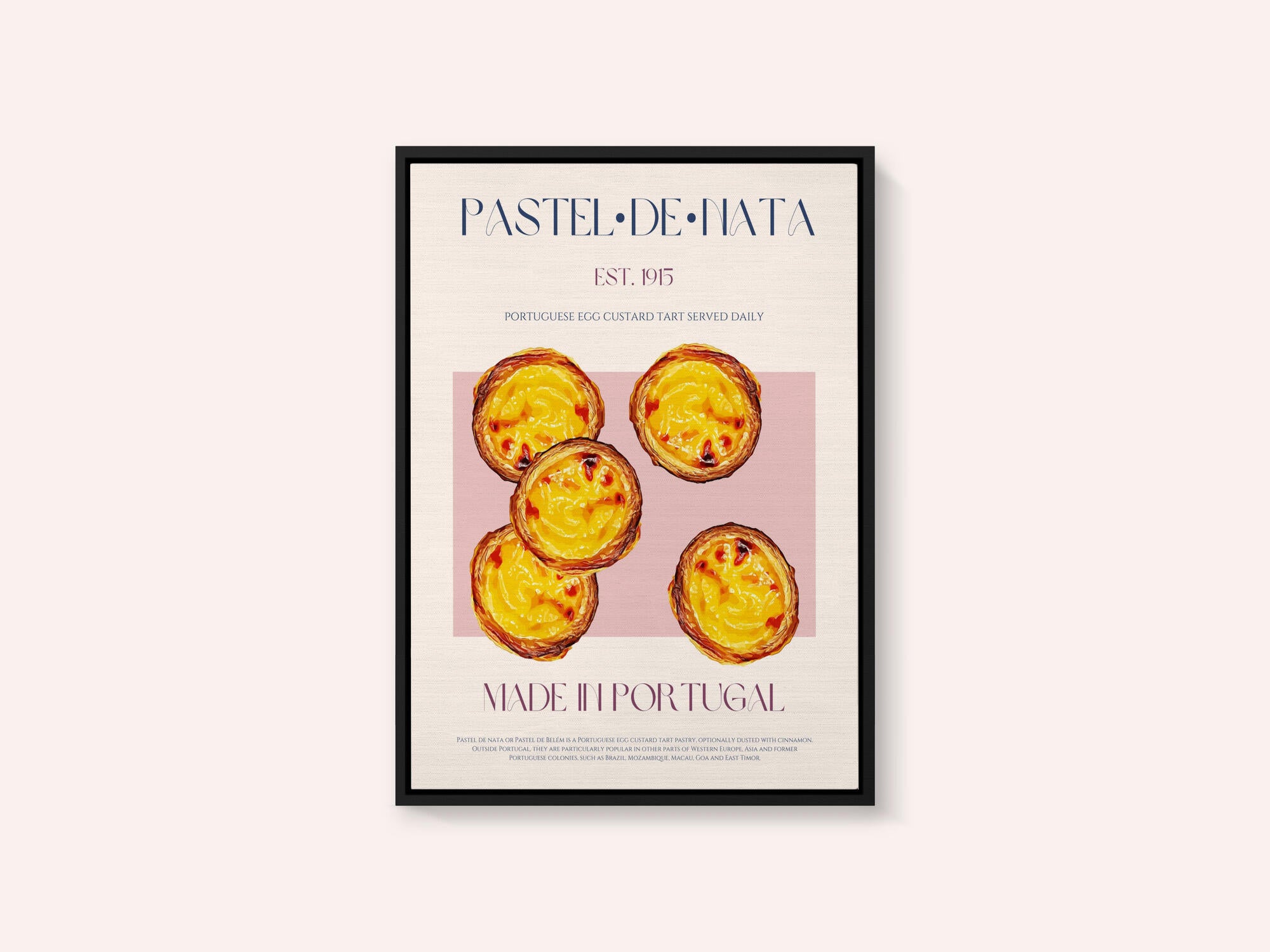 Traditional Portuguese Egg Custard Tart