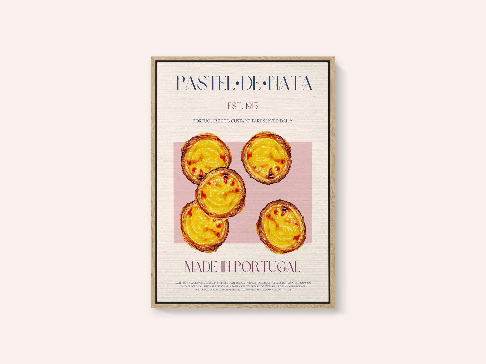 Traditional Portuguese Egg Custard Tart