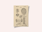 Tennis Racket Patent 1970