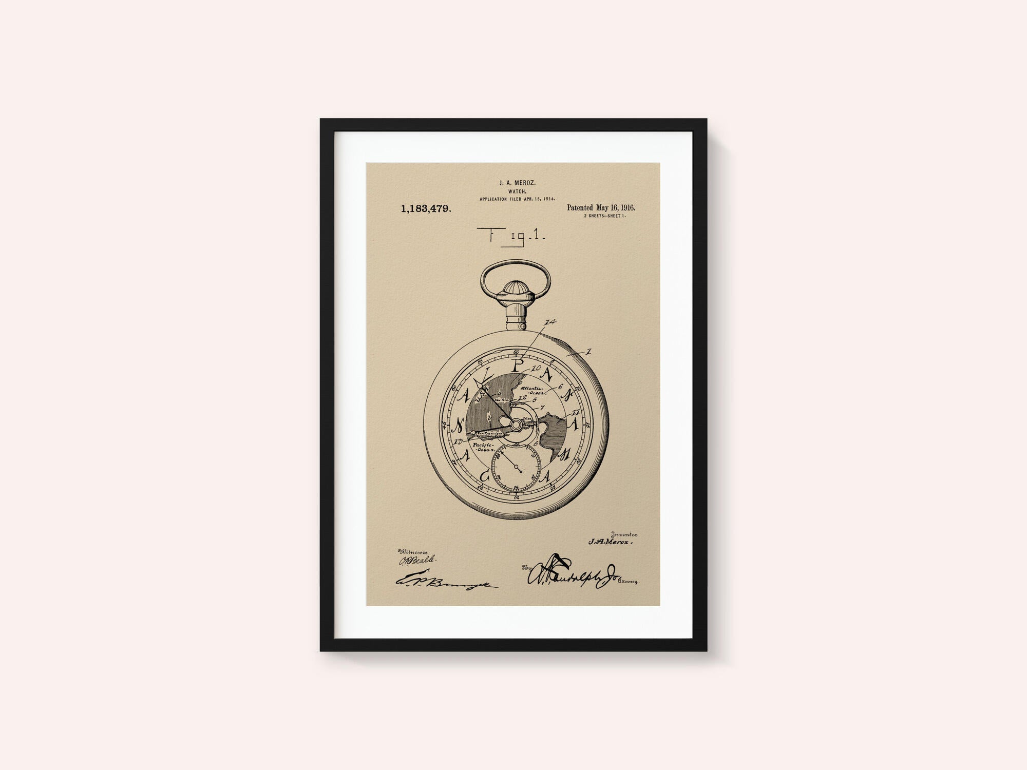 Watch Patent 1916